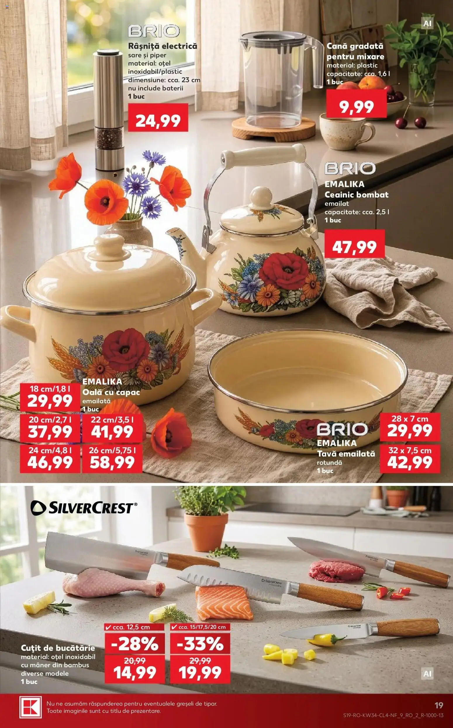 Kaufland Alba Iulia 19.08.2026 - Revista si Oferta | Pagină: 19 | Produse: Oală, Bucătărie, Baterii, Piper
