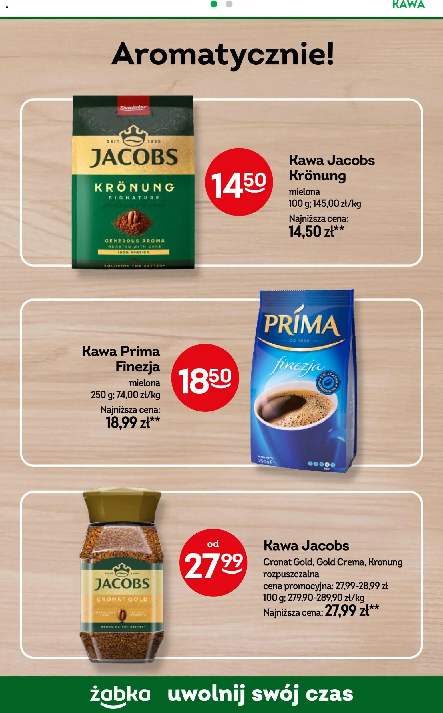 Żabka gazetka - Codzienne produkty od 20.05.2026 | Strona: 18 | Produkty: Kawa jacobs, Kawa, Kawa prima