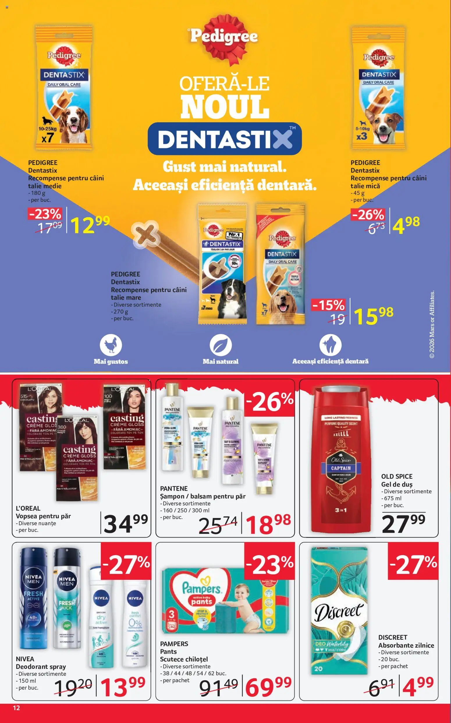 Noul catalog Selgros – valabil de la 07.08.2026 | Pagină: 12 | Produse: Vopsea, Gel de duș, Deodorant, Scutece