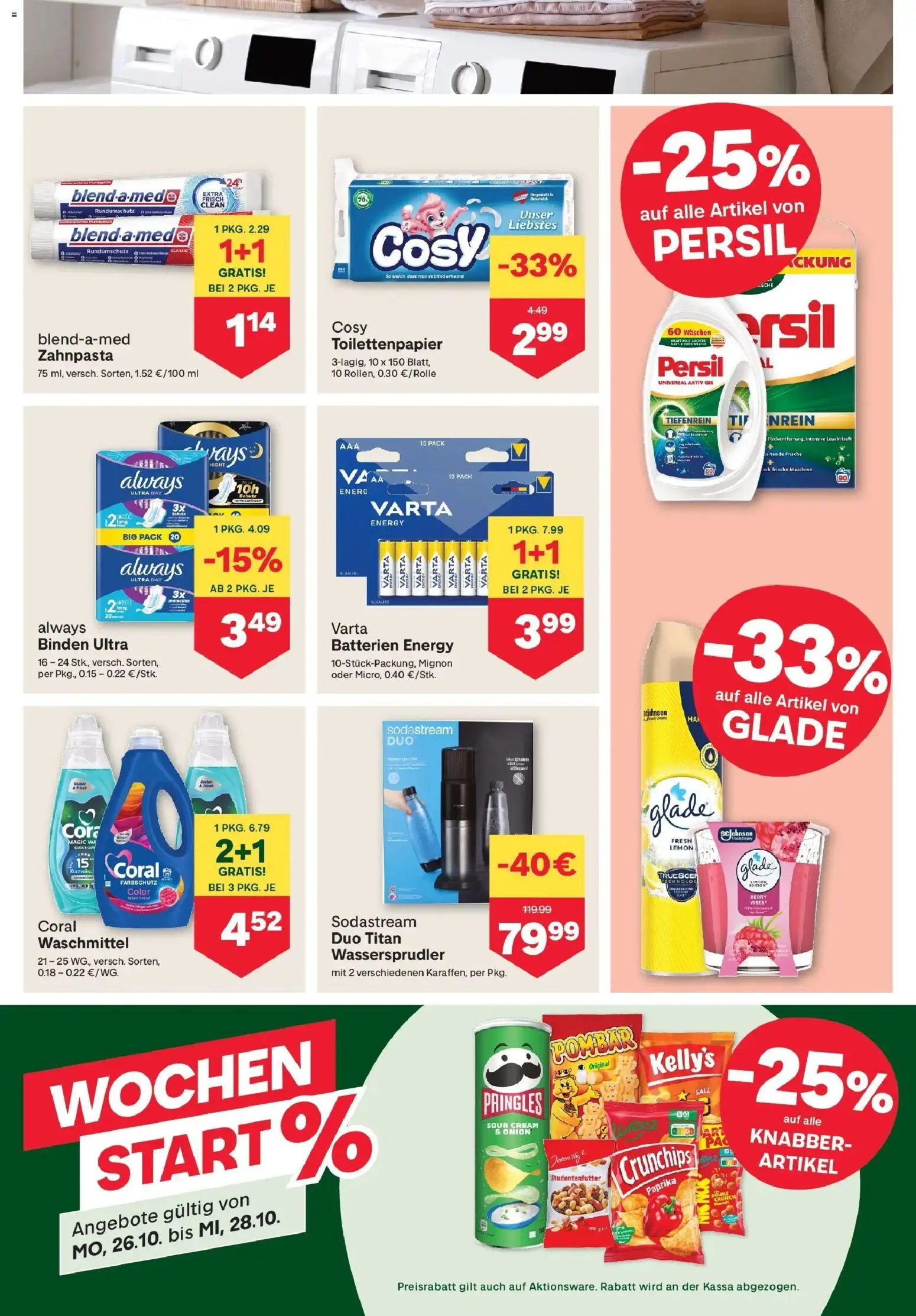 MPREIS Steyr von 22.10.2026 - Aktuelle Angebote | Seite: 11 | Produkte: Salz, Zahnpasta, Waschmittel