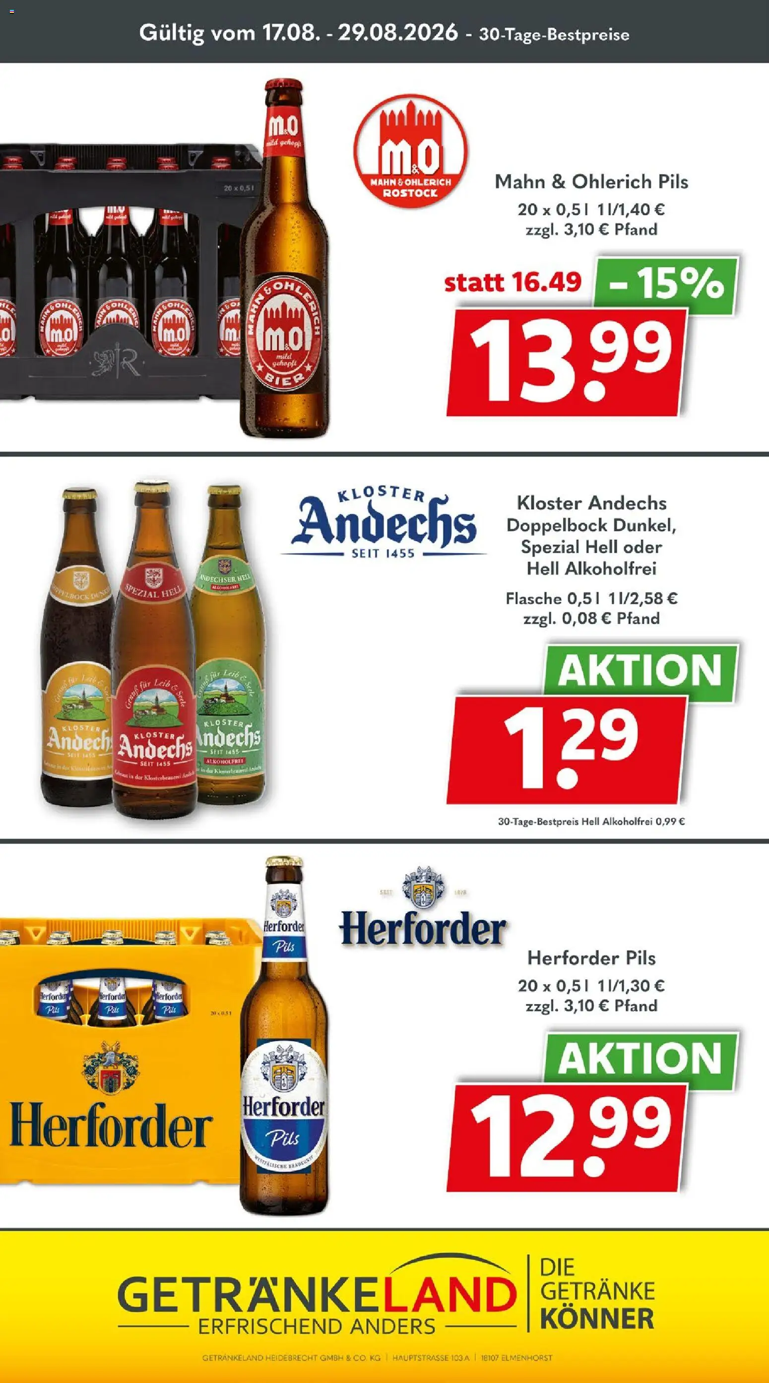 Getränkeland Prospekt – gültig ab 17.08.2026 | Seite: 10 | Produkte: Bier, Pils