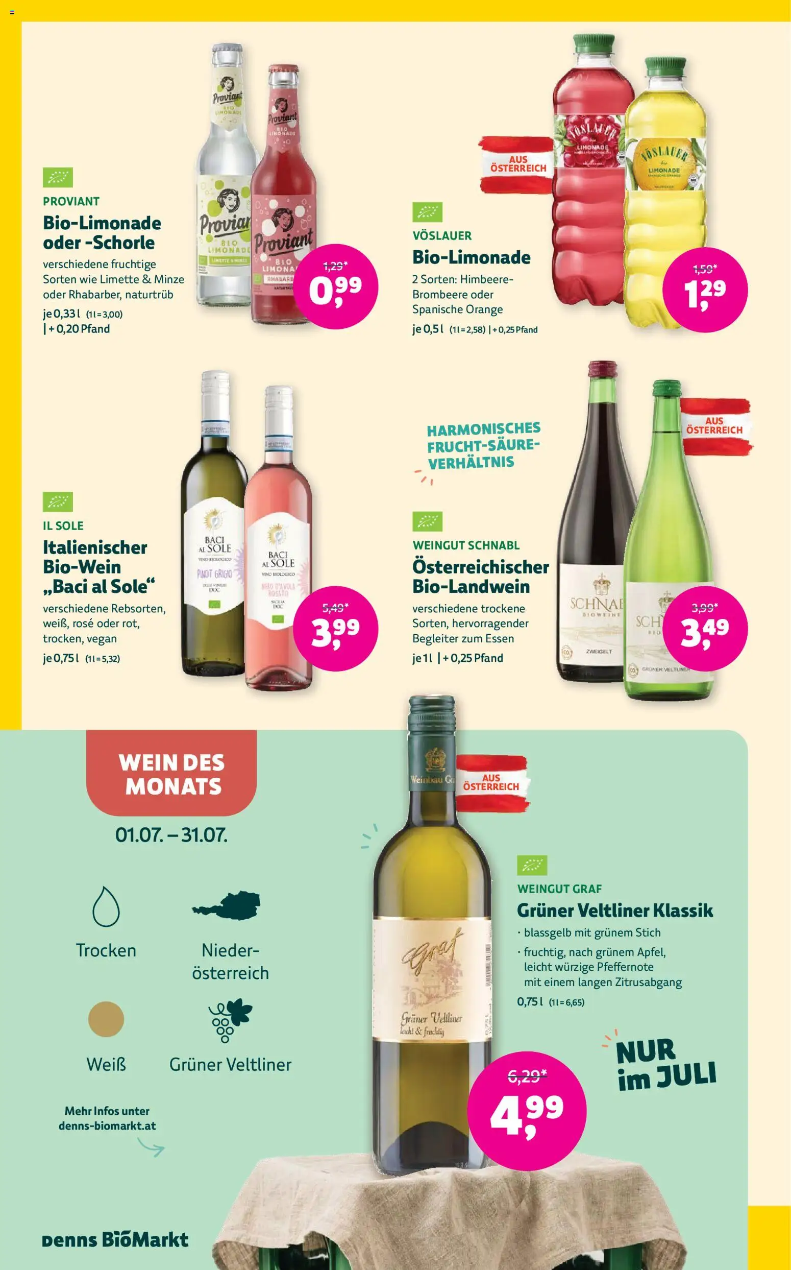 Denns BioMarkt Angebote gültig ab 01.07.2026 | Seite: 12 | Produkte: Limette, Himbeere, Wein