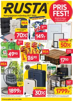 Rusta erbjudanden - Förhandsvisning av reklamblad från butik Rusta aktuell från 20/07/2026