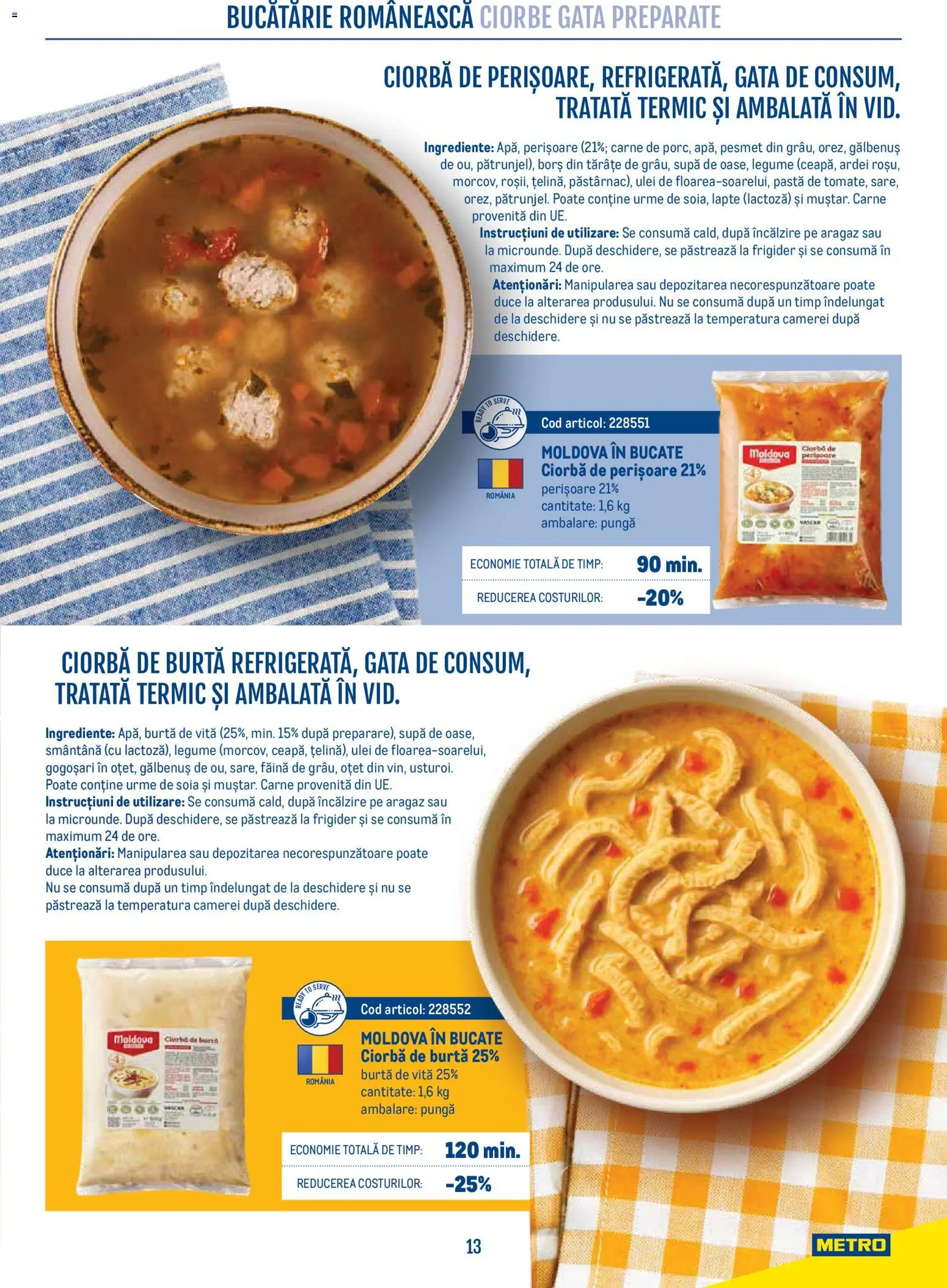 Noul catalog Metro – valabil de la 21.04.2026 | Pagină: 13 | Produse: Pungă, Borș, Ardei, Oțet