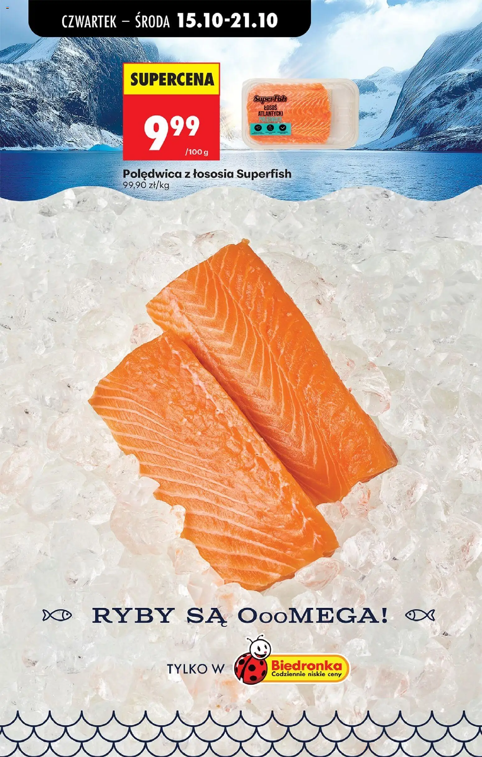 Biedronka Polsko leták - Codziennie niskie ceny od 15.10.2026 | Strana: 56 | Produkty: Ryby, Losos