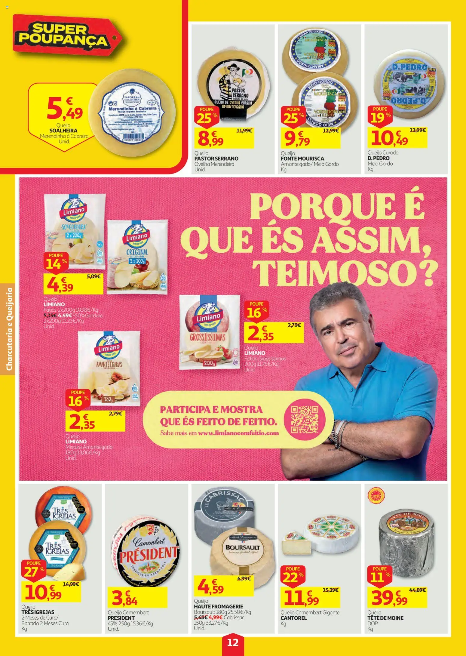 Auchan folheto │ válido de 01/10/2026 | Página: 12 | Produtos: Camembert, Leite, Queijo camembert, Queijo curado