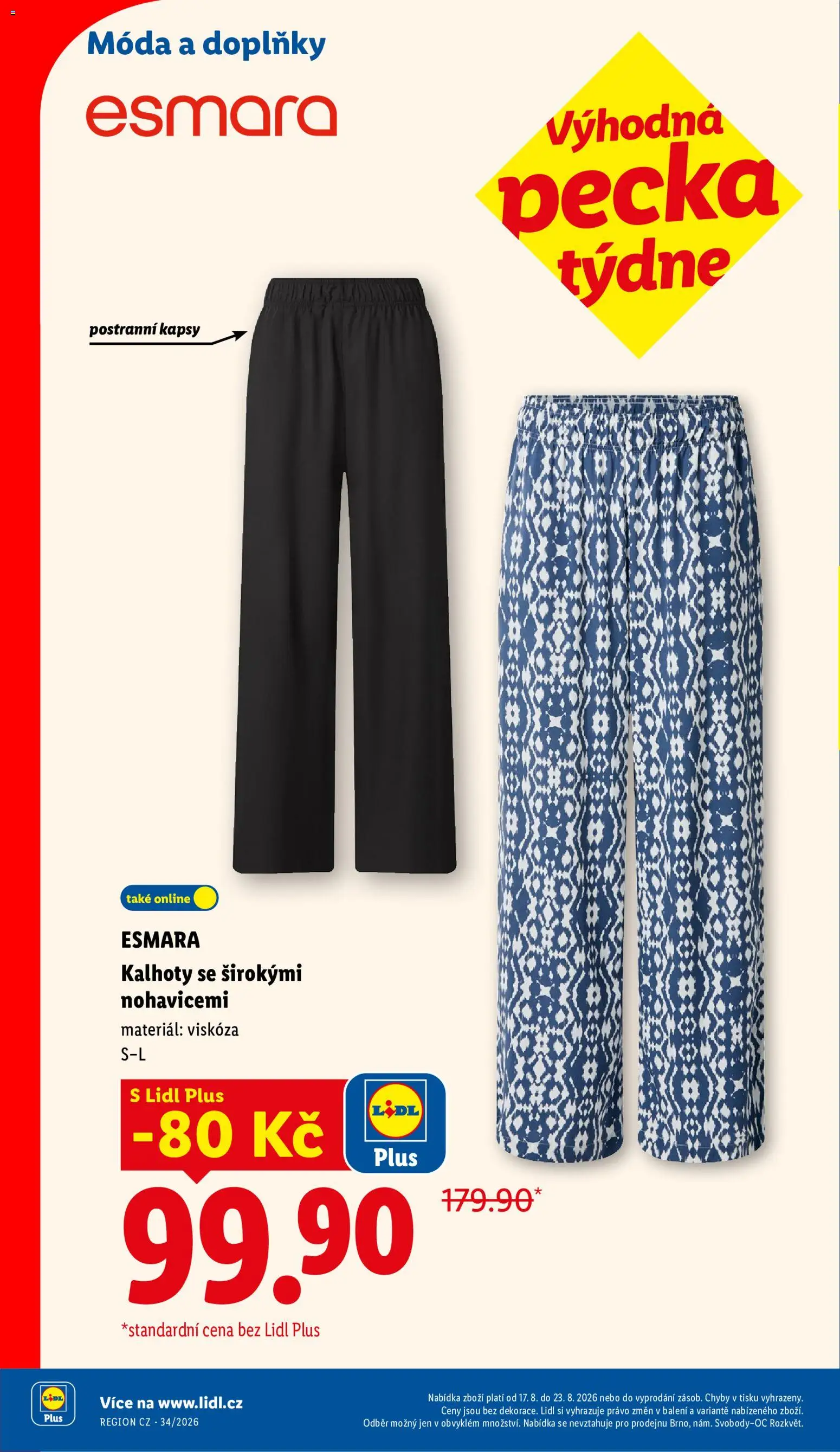 Lidl leták - Spotřební zboží od 17.08.2026 | Strana: 8 | Produkty: Kalhoty, Pants