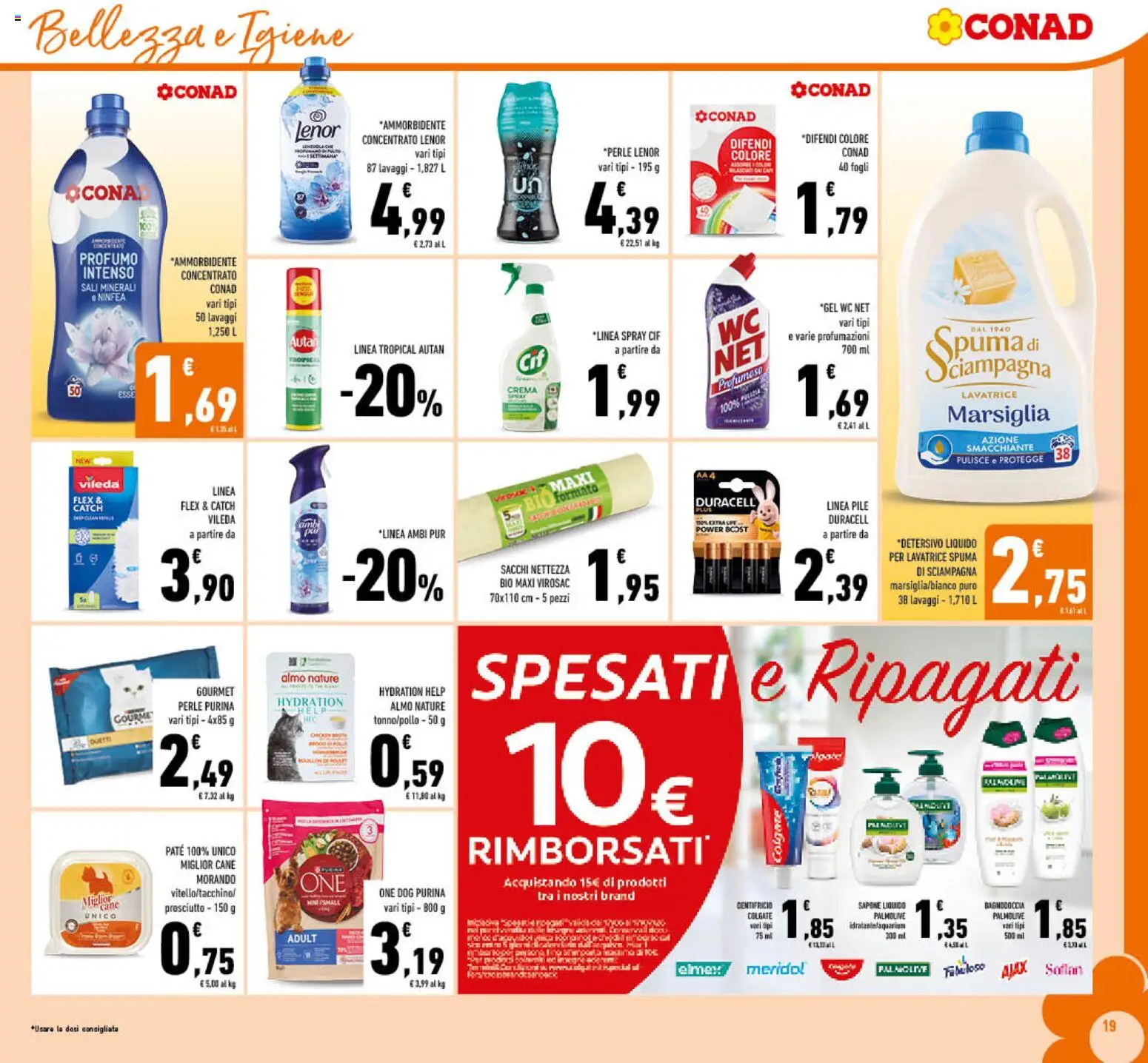 Volantino Conad del 17.06.2026 | Pagina: 19 | Prodotti: Pile, Paté, Sapone, Doccia