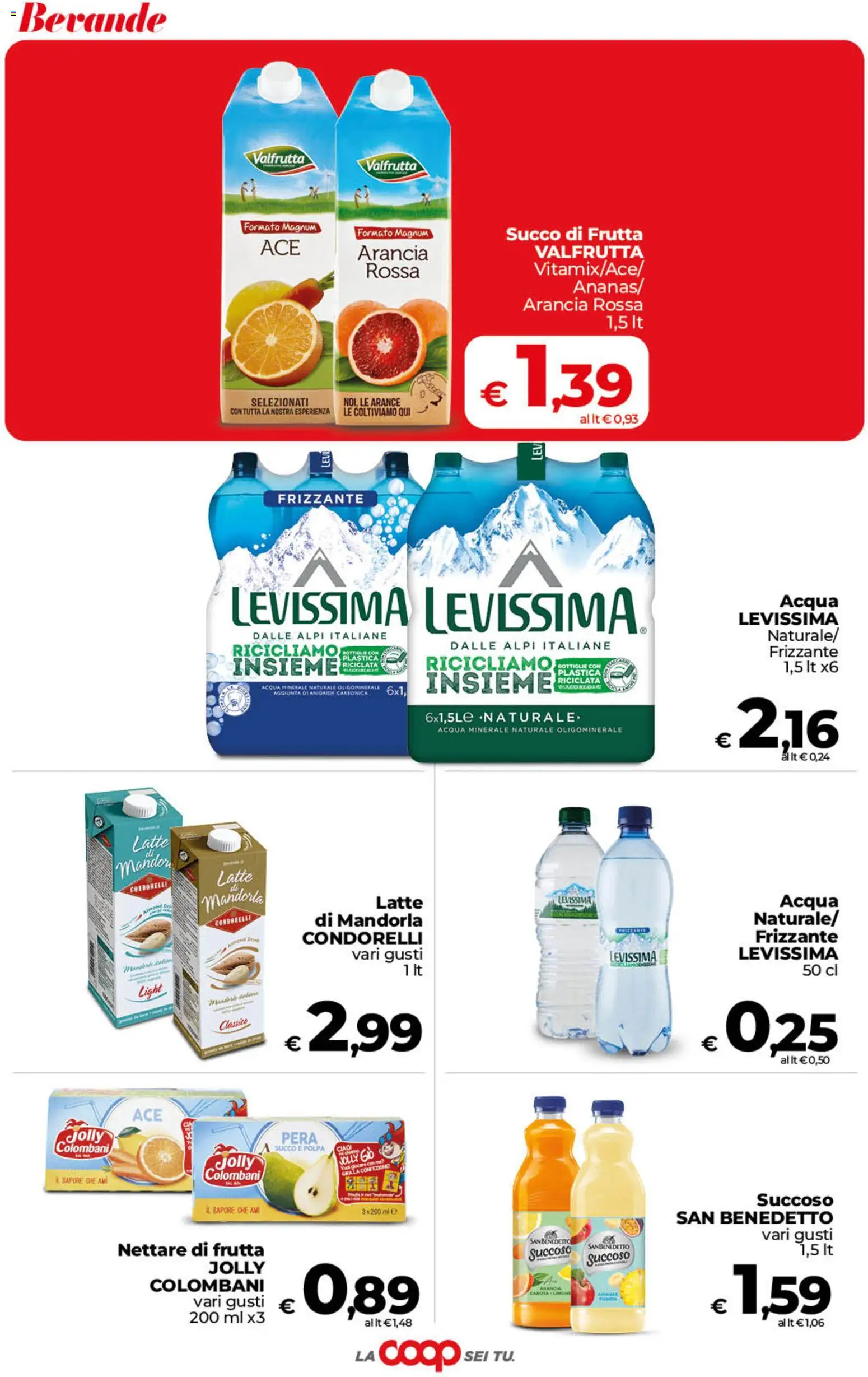 Volantino COOP del 02/10/2026 | Pagina: 26 | Prodotti: Succo, Arance, Latte, Succo di frutta
