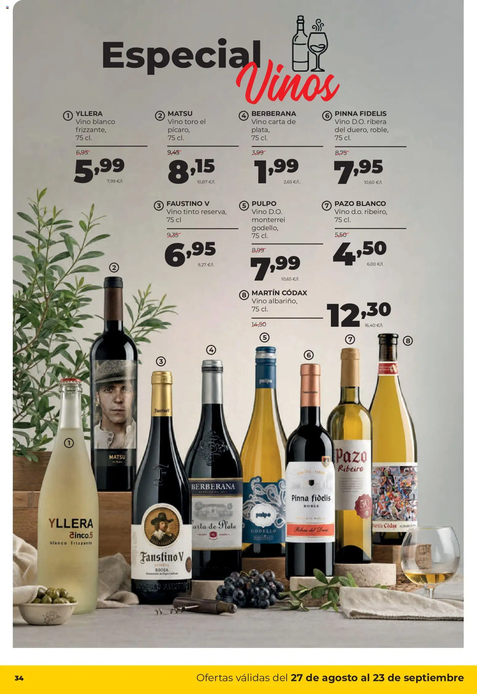 Alimerka folleto Castilla y León │ válido desde el 27/08/2026 | Página: 36 | Productos: Vino tinto, Vino, Vino blanco