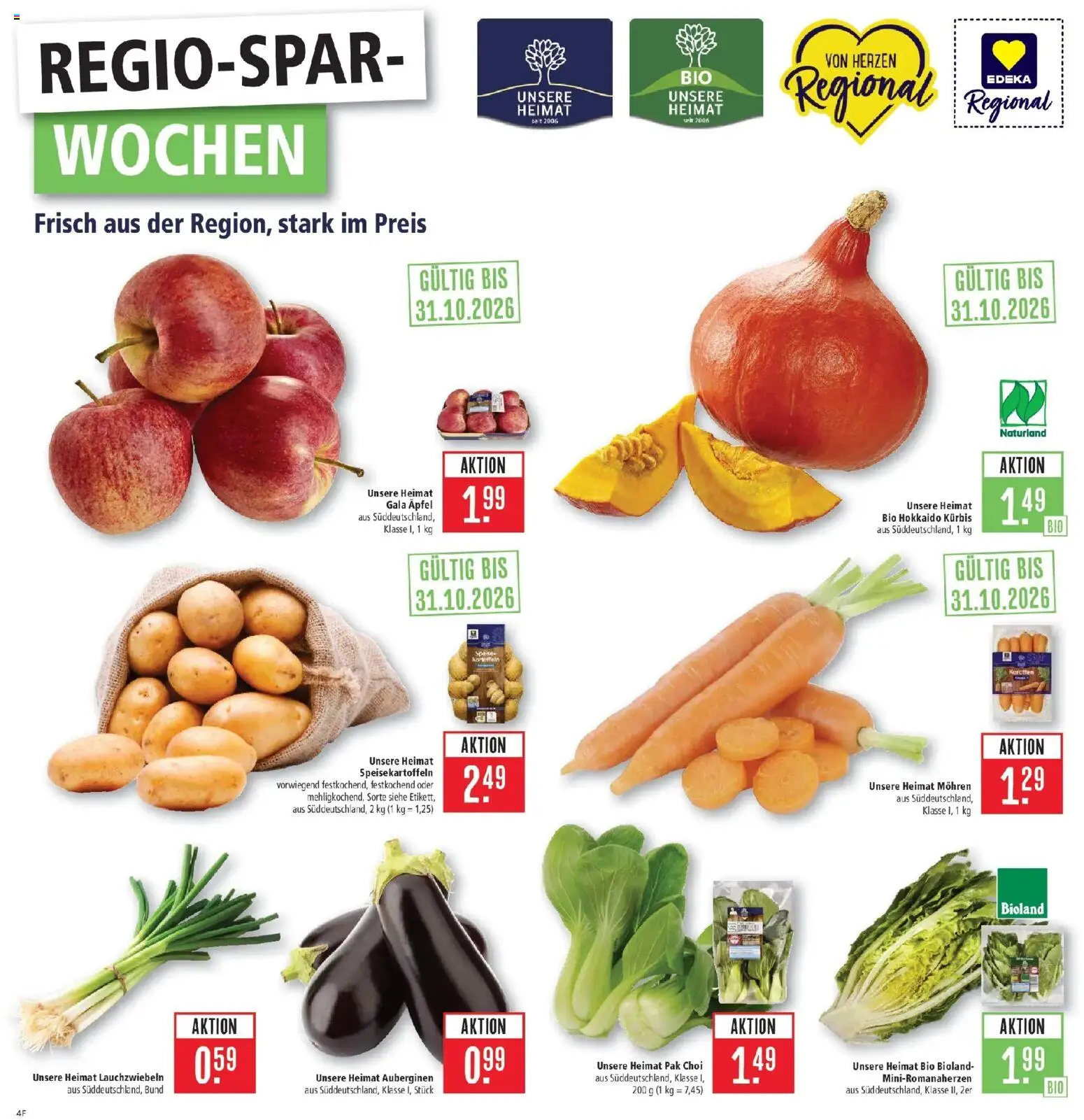 Marktkauf Prospekt Friedrichshafen (ab 12.10.2026) » Angebote online | Seite: 4 | Produkte: Äpfel, Mohren, Kürbis