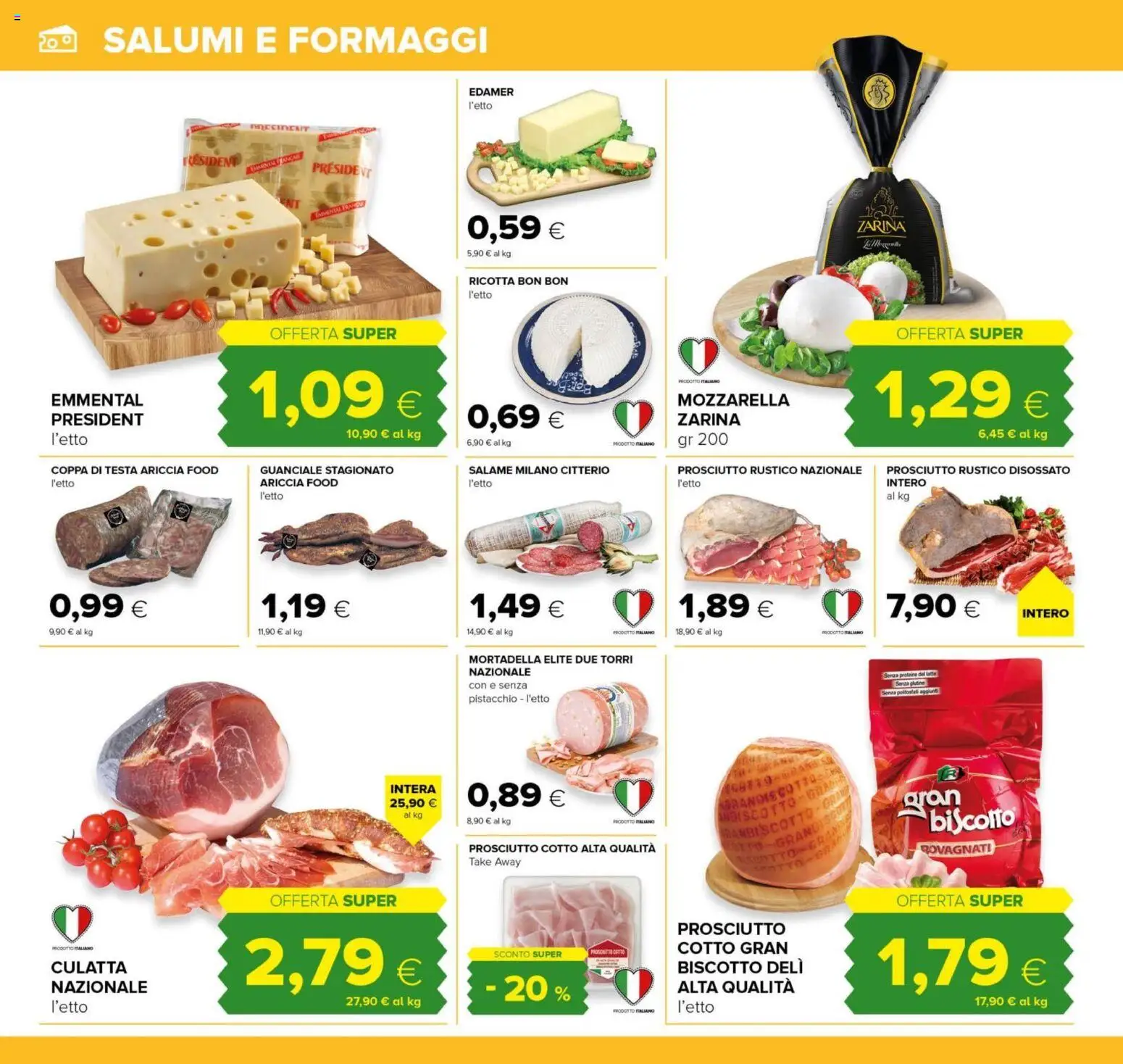 Volantino Oasi del 14/09/2026 | Pagina: 8 | Prodotti: Senza glutine, Mozzarella, Latte, Prosciutto