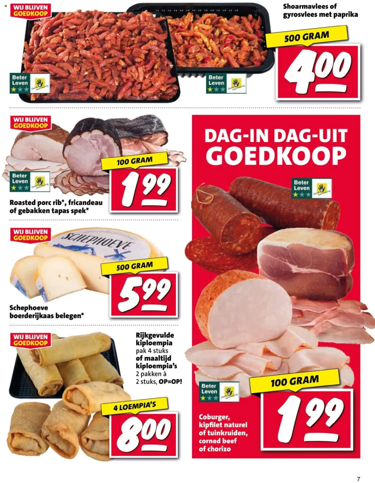 {H1} | Pagina: 7 | Producten: Chorizo, Kész piskótalap