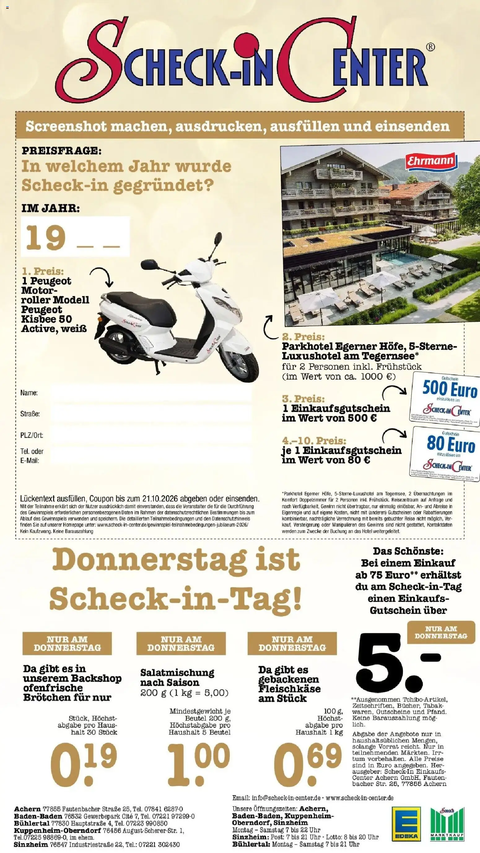 Edeka Prospekt Bühlertal (ab 05.10.2026) » Angebote Online | Seite: 86 | Produkte: Ofenfrische, Uhr