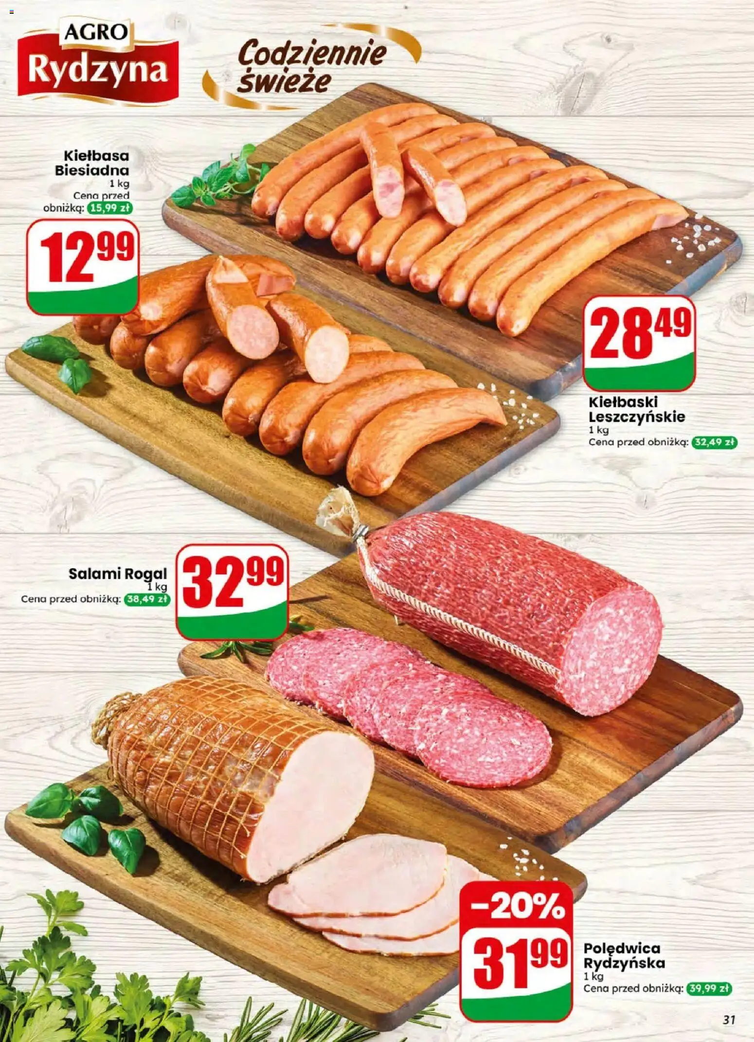 Dino gazetka od 05.08.2026 | Strona: 31 | Produkty: Kiełbasa, Kiełbaski, Salami