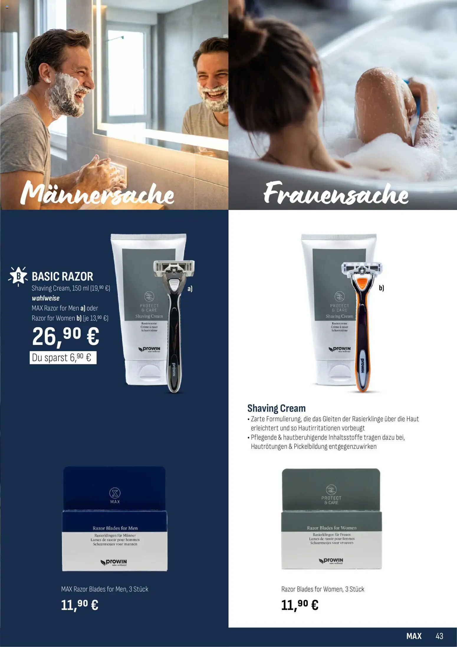 Katalog ProWin New Wellness April / September 2026 – gültig ab 01.04.2026 | Seite: 43 | Produkte: Creme