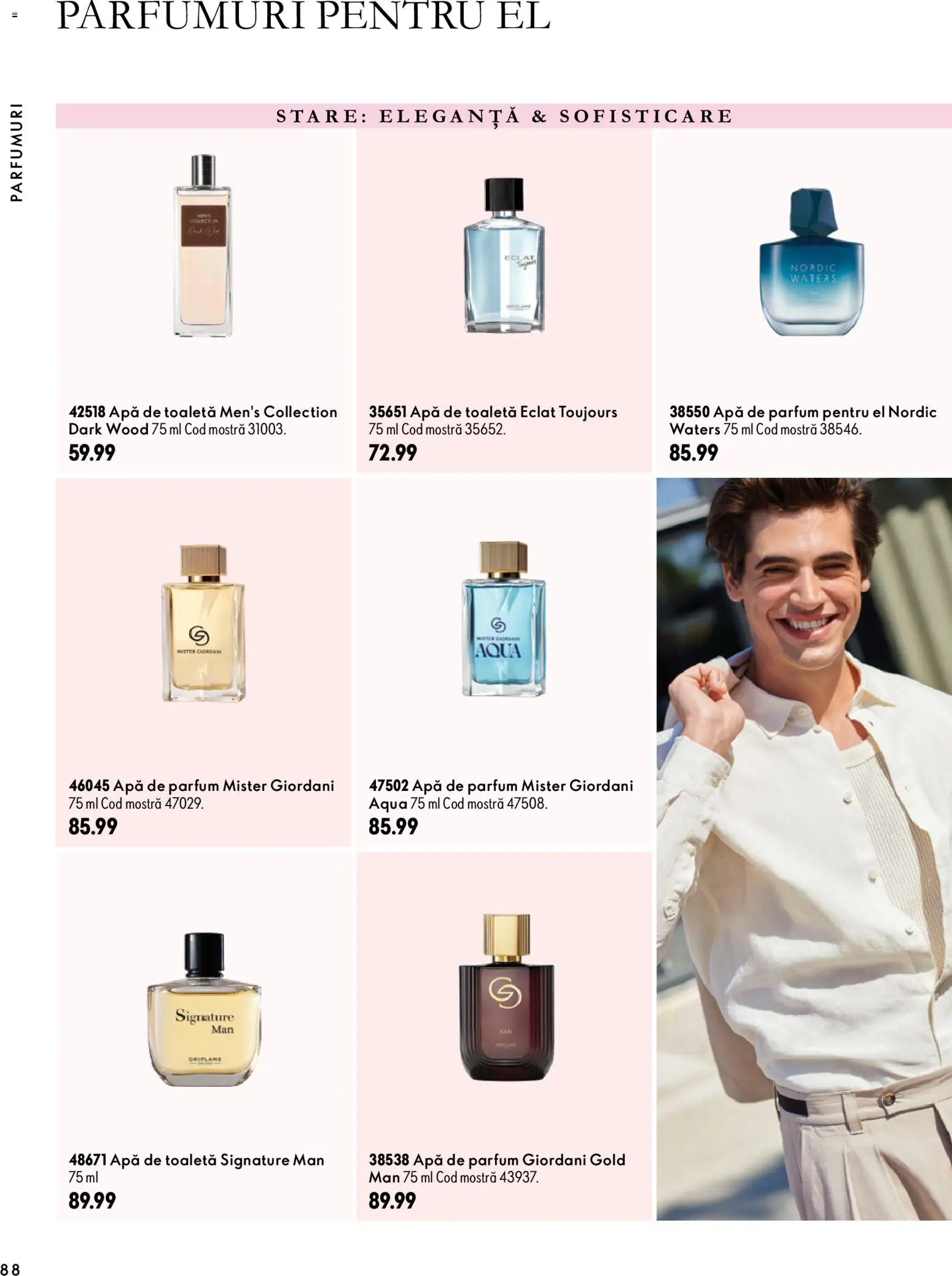 Noul catalog Oriflame – valabil de la 30.09.2026 | Pagină: 88 | Produse: Apă de parfum, Toaletă, Parfum, Aqua