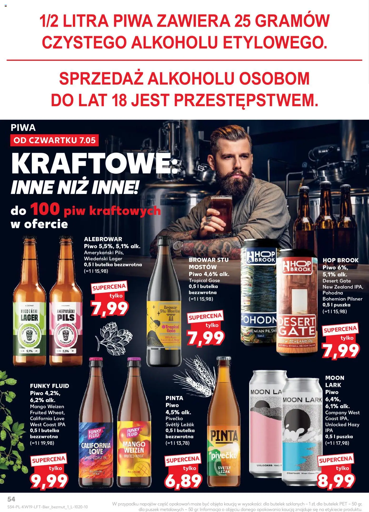 Kaufland Polsko leták od 07.05.2026 | Strana: 54 | Produkty: Mango, Pilsner