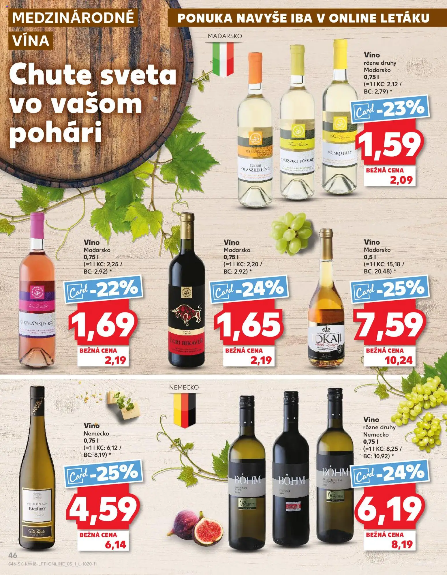 Nové Kaufland akcie – leták je platný od 30.04.2026 | Strana: 46 | Produkty: Víno, Kôš