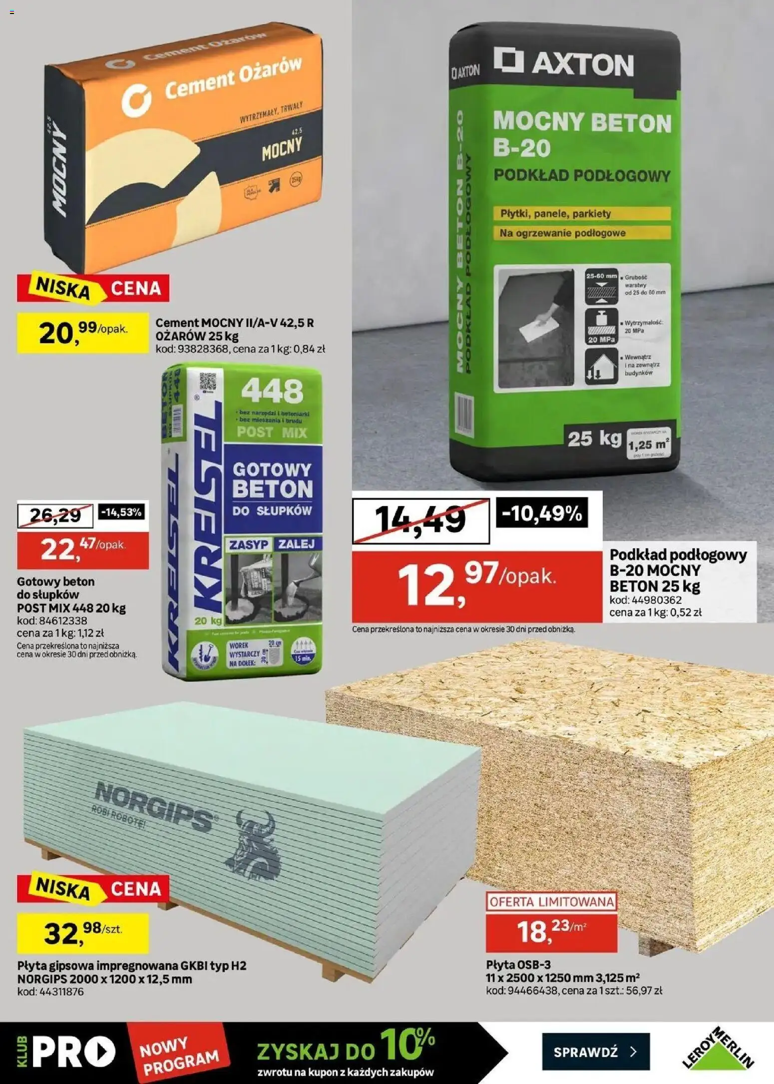 Leroy Merlin gazetka od (28.08.2026 - 08.09.2026) | Strona: 37 | Produkty: Cement
