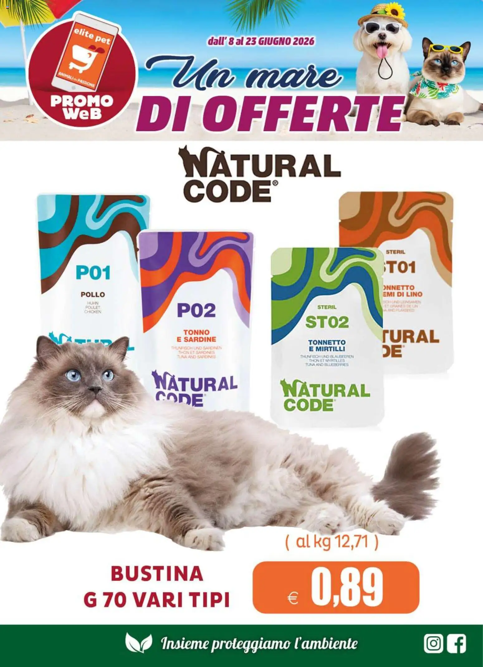 Volantino Elite Supermercati del 08.06.2026 | Pagina: 9 | Prodotti: Pollo, Mirtilli, Tonno
