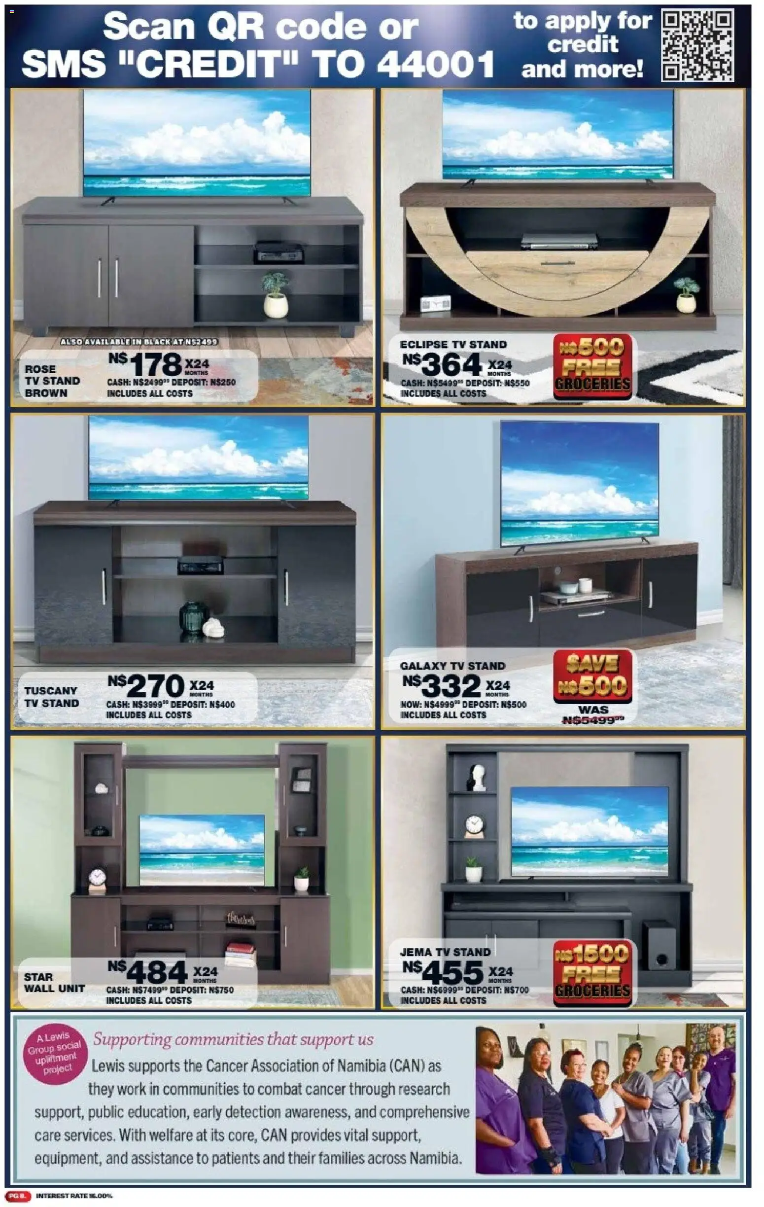 New Lewis Stores catalogue – valid from 11.05.2026 | Page: 8 | Products: TV, Wall unit
