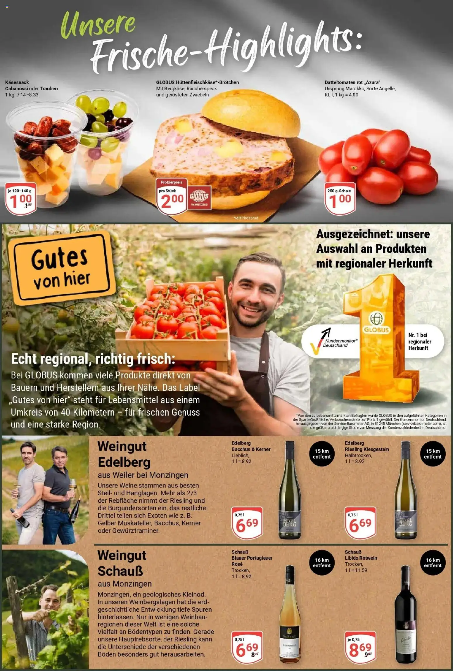 Globus Prospekt Idar-Oberstein (ab 24.08.2026) » Angebote online | Seite: 2 | Produkte: Trauben, Rotwein, Zwiebeln
