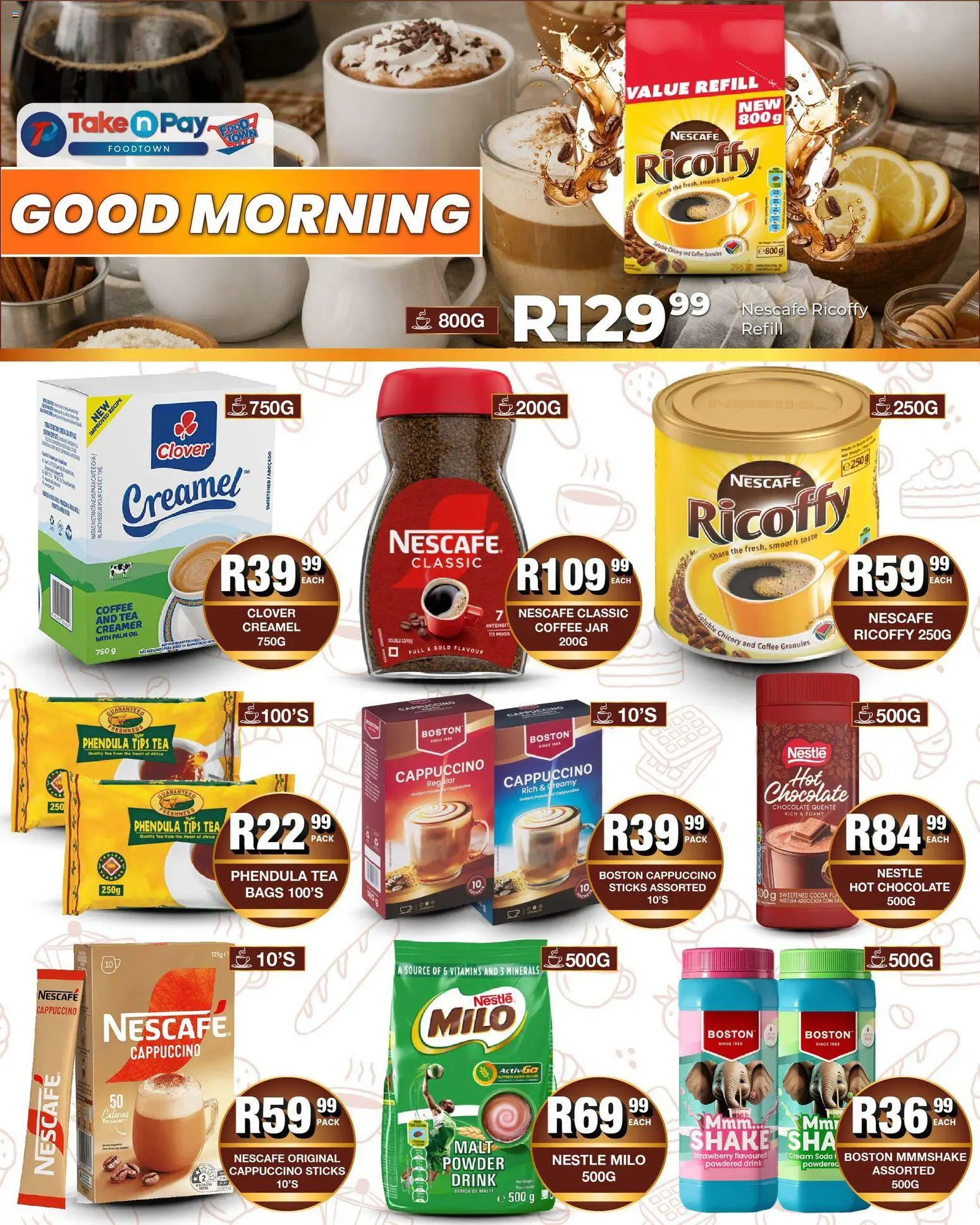 New Take n Pay catalogue – valid from 09.03.2026 | Page: 14 | Products: Creamer, Oil, Chocolate, Powder