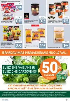 NORFA leidinys galioja nuo 2026.08.20 | Puslapis: 13 | Prekių: Ryžiai, Makaronai
