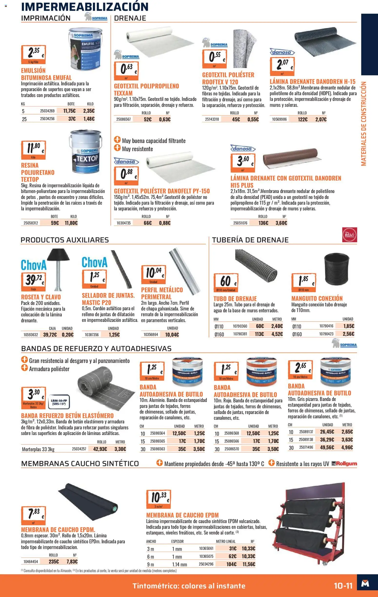 Obramat - Reformas Otono Imprenta Almacenes 13 Santiago 2026 │ válido desde el 09/10/2026 | Página: 11 | Productos: Agua, Caja