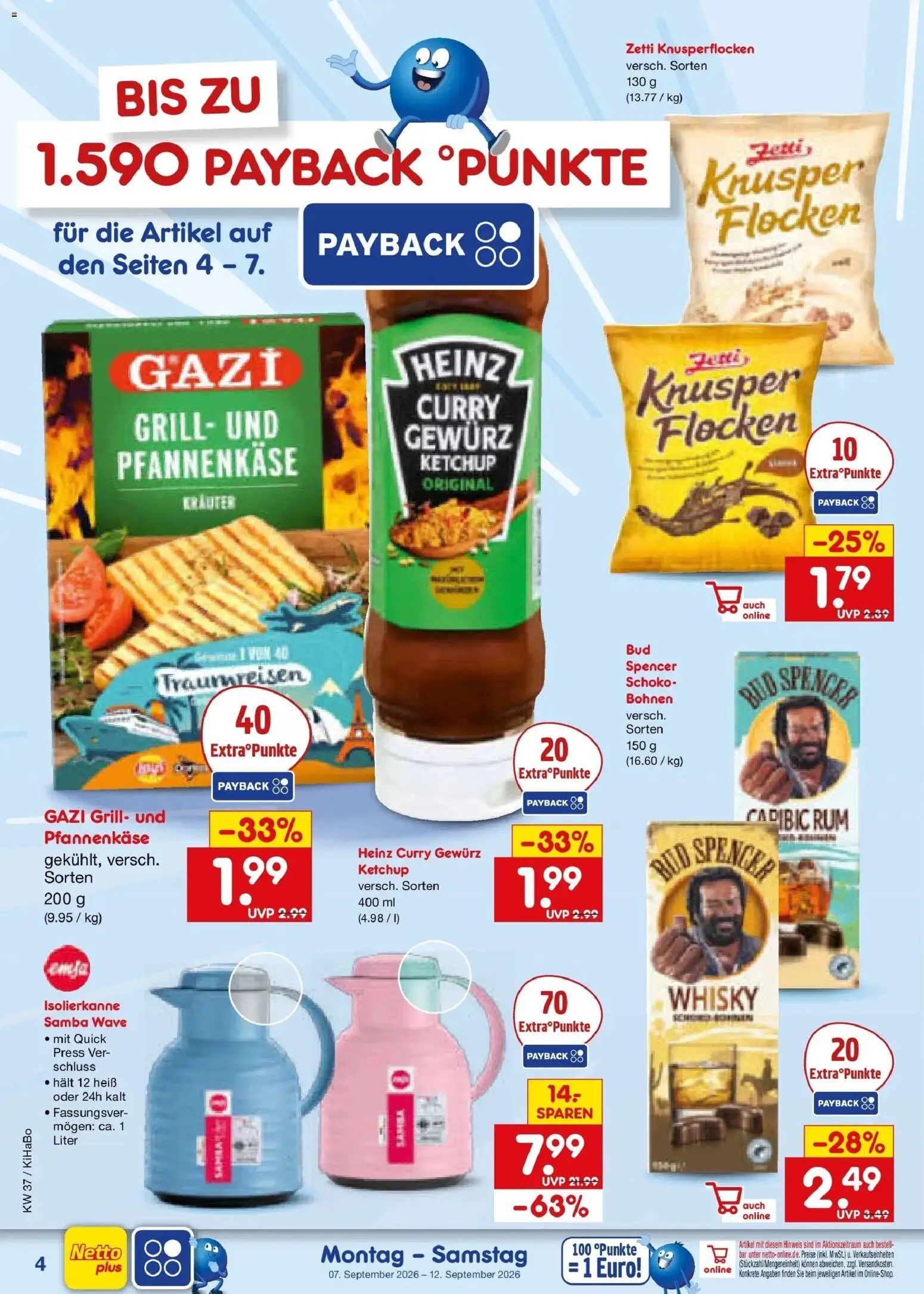 Netto Marken-Discount Prospekt Bad Friedrichshall – gültig ab 07.09.2026 | Seite: 8 | Produkte: Whisky, Grill, Rum, Flocken