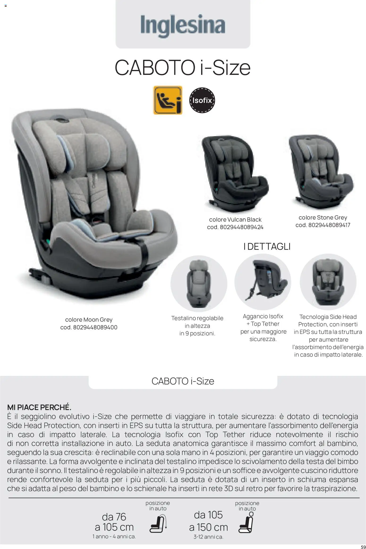 Volantino Prenatal del 16/09/2026 | Pagina: 59 | Prodotti: Schiuma, Top, Seggiolino, Inserti
