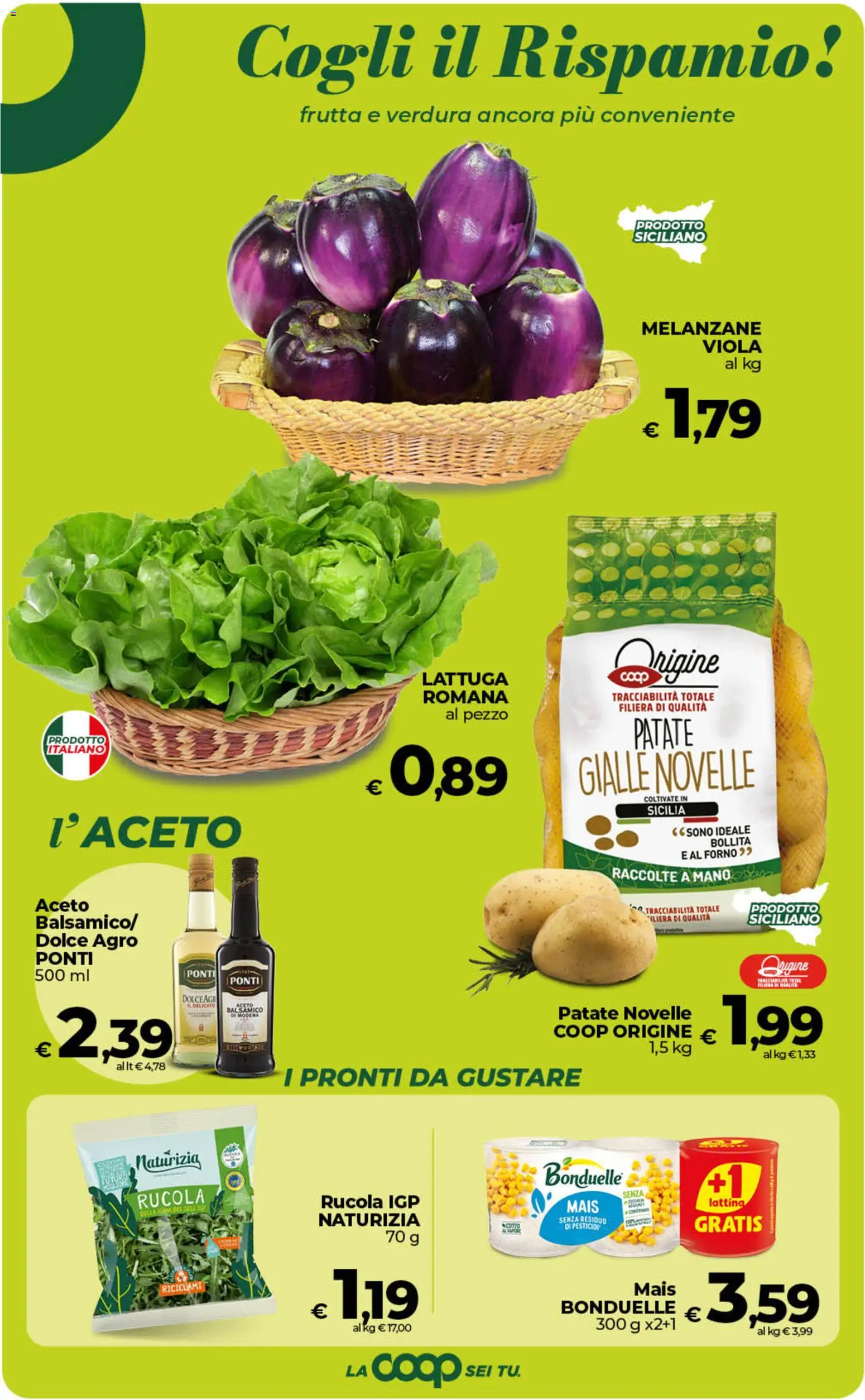 Volantino COOP del 07.05.2026 | Pagina: 25 | Prodotti: Patate, Melanzane, Forno, Lattuga