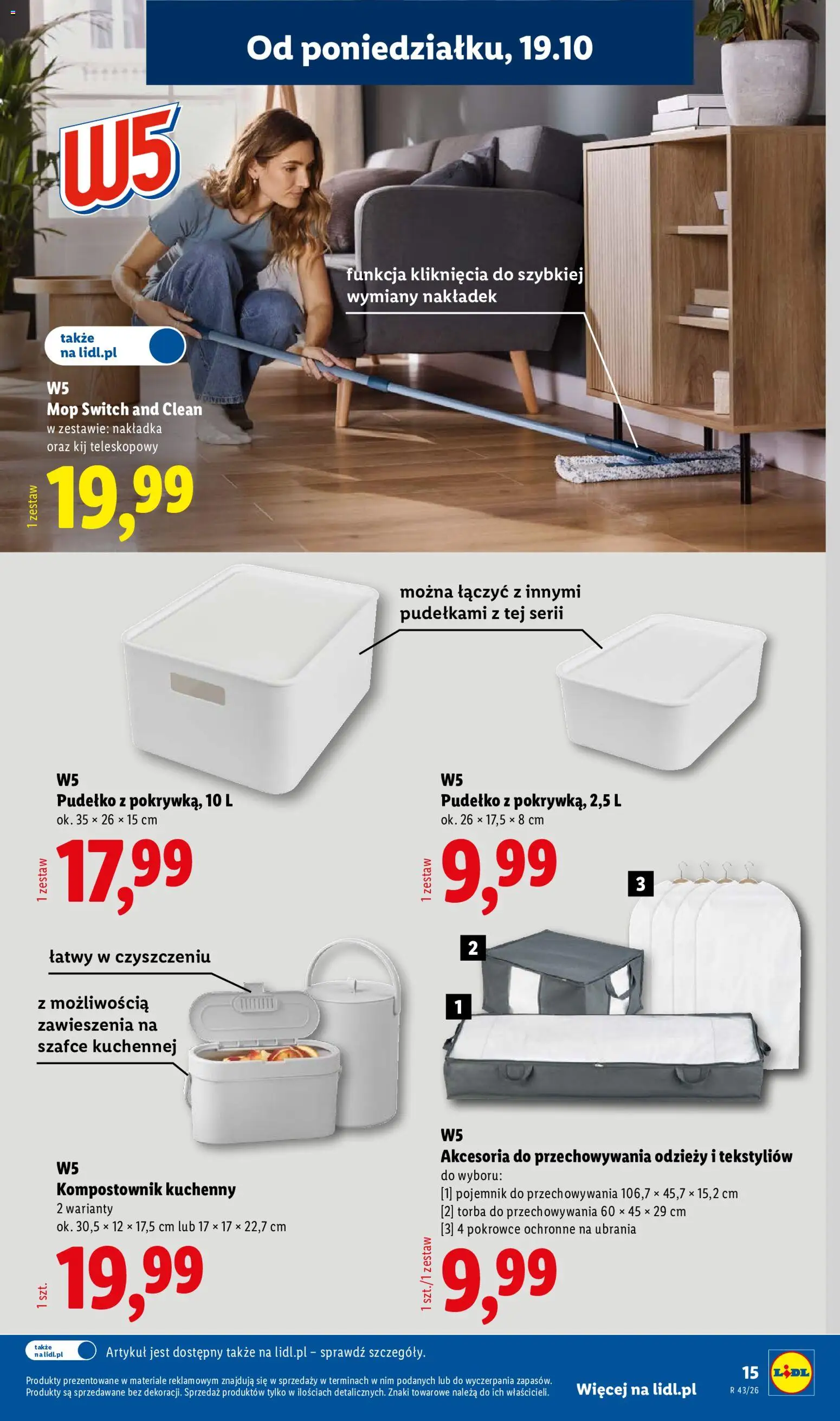 Lidl Polsko katalog od 19.10.2026 | Strana: 15 | Produkty: Mop