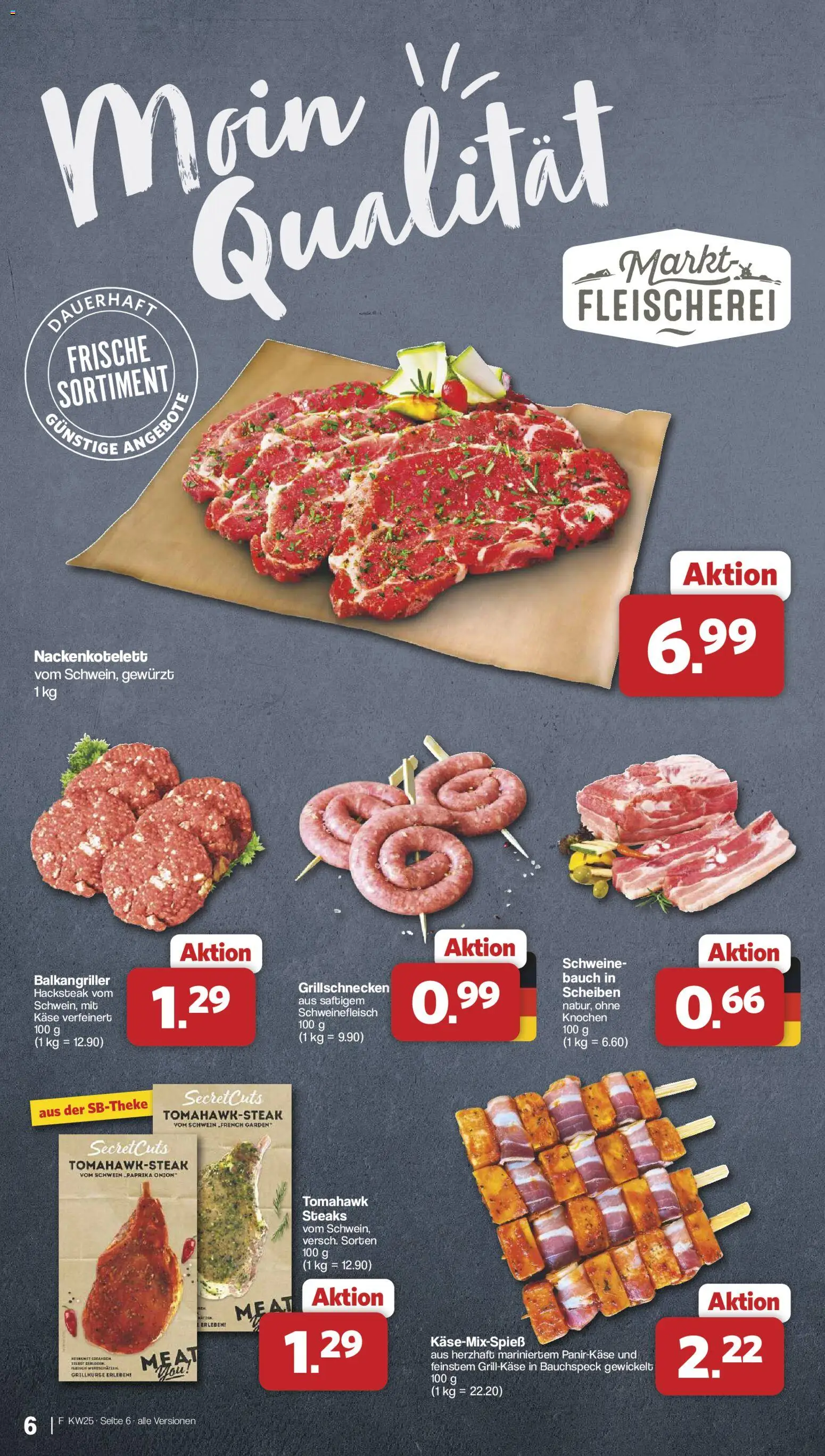 Famila Nordwest Prospekt – gültig ab 15.06.2026 | Seite: 6 | Produkte: Käse, Paprika, Schweinefleisch