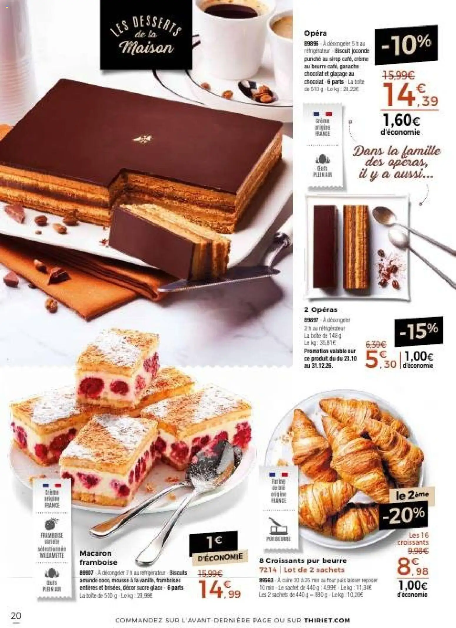 {H1} | Page: 20 | Produits: Amande, Framboise, Beurre, Chocolat