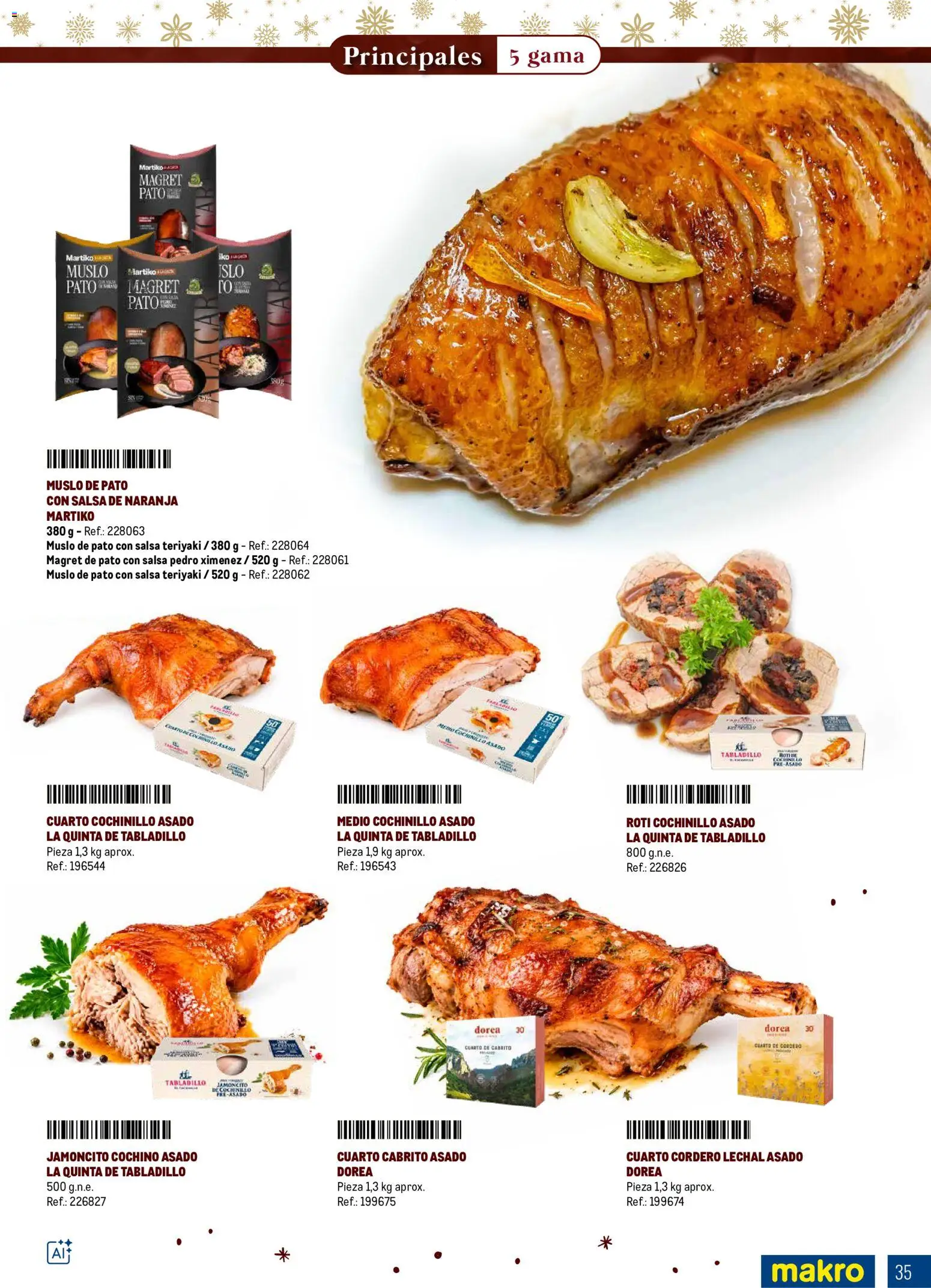 Makro Navidad │ válido desde el 08/10/2026 | Página: 35 | Productos: Cordero, Pato