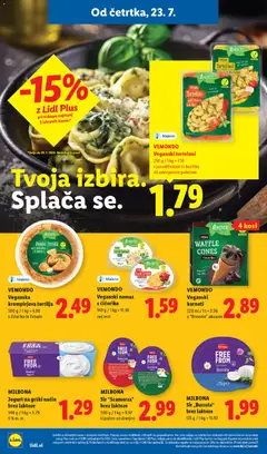 Lidl katalog akcije – veljaven od 23.07.2026 | Stran: 24 | Izdelki: Torteloni, Namaz, Sir, Jogurt