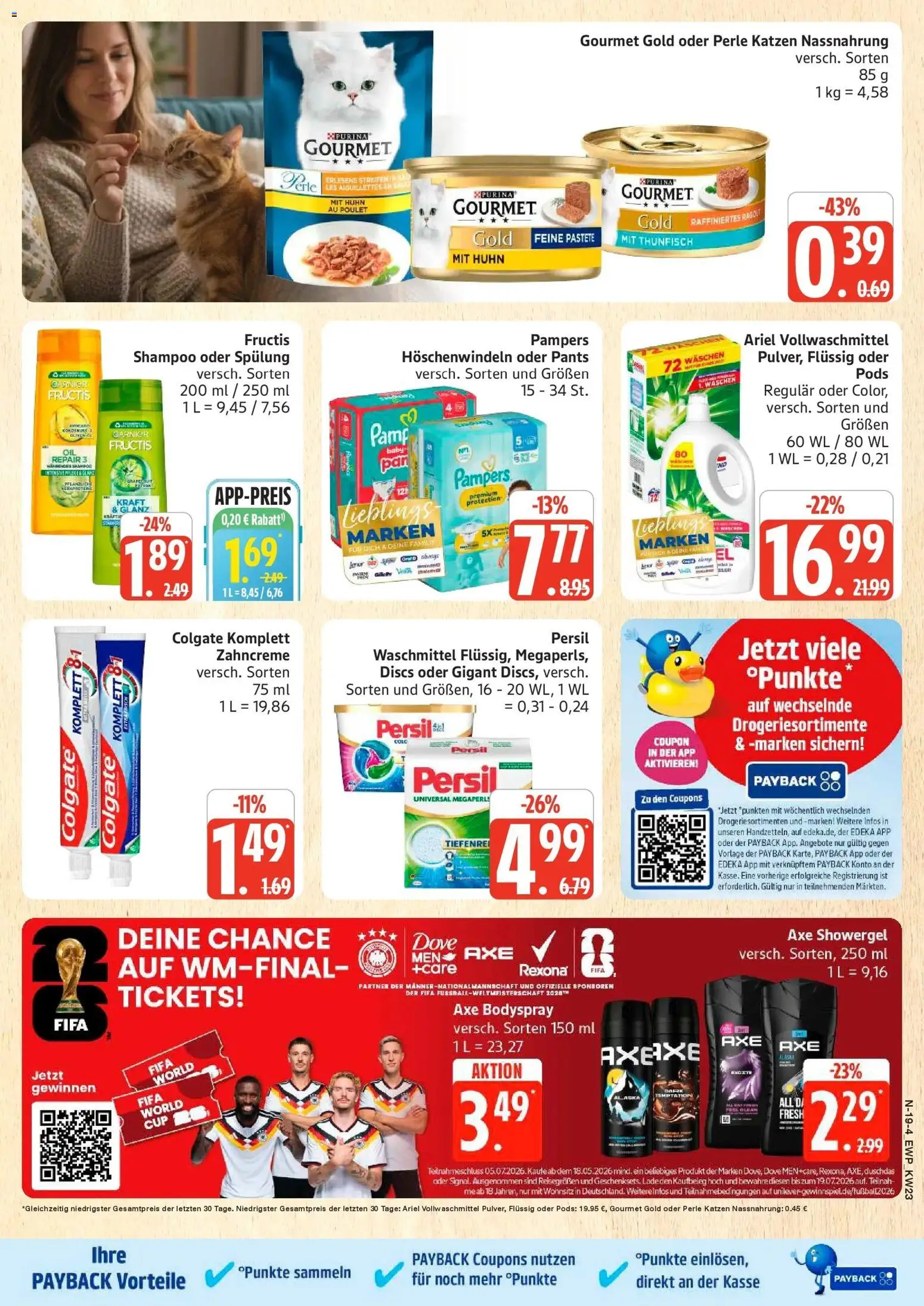 Edeka prospekt Rostock – gültig ab 01.06.2026 | Seite: 19 | Produkte: Thunfisch, Spülung, Axe, Shower Gel