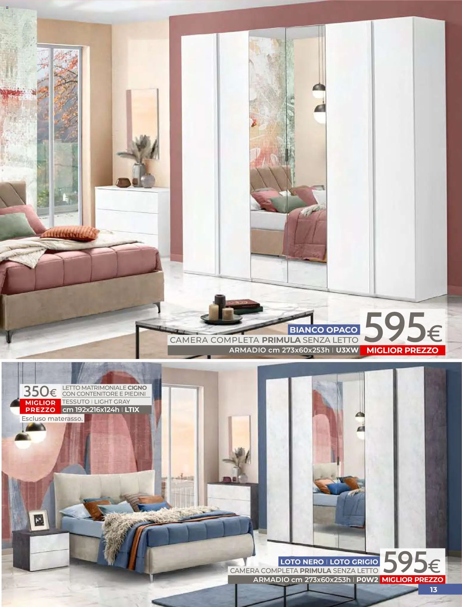 Volantino Mondo Convenienza del 01.04.2026 | Pagina: 15 | Prodotti: Letto matrimoniale, Contenitore, Letto, Armadio