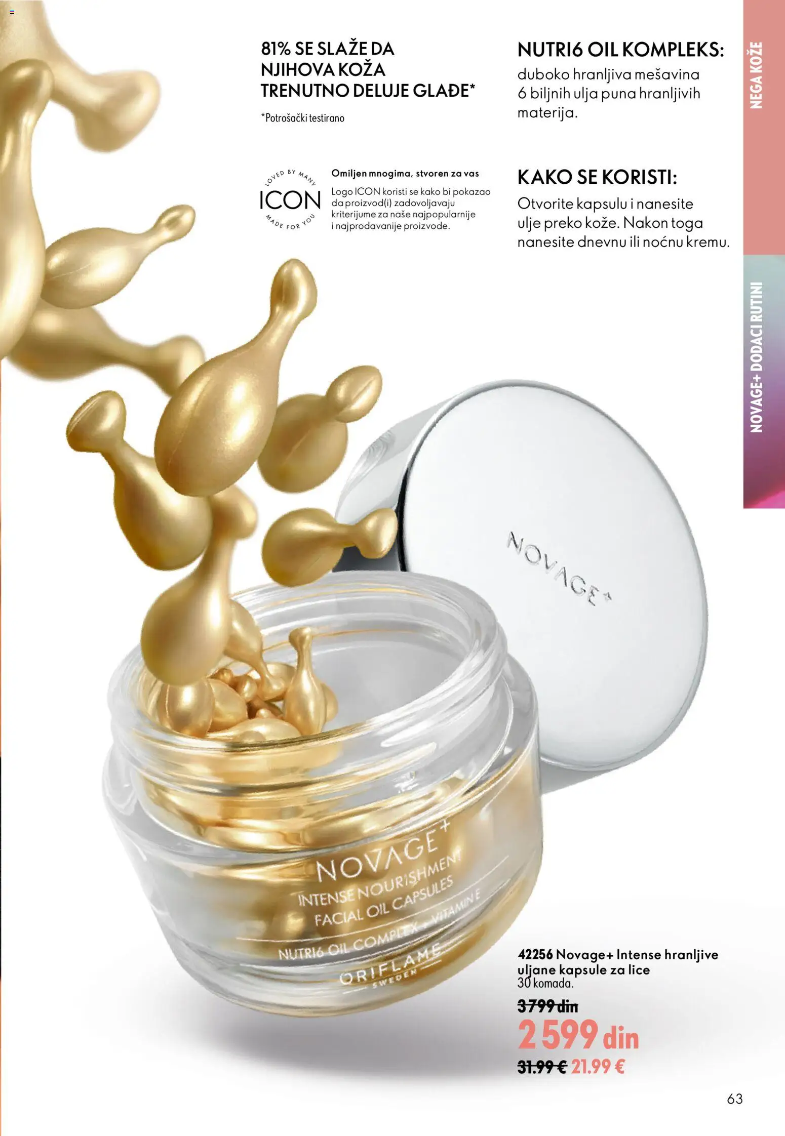 Oriflame katalog - važi od 16.09.2026 | Strana: 63 | Proizvode: Kapsule, Ulje