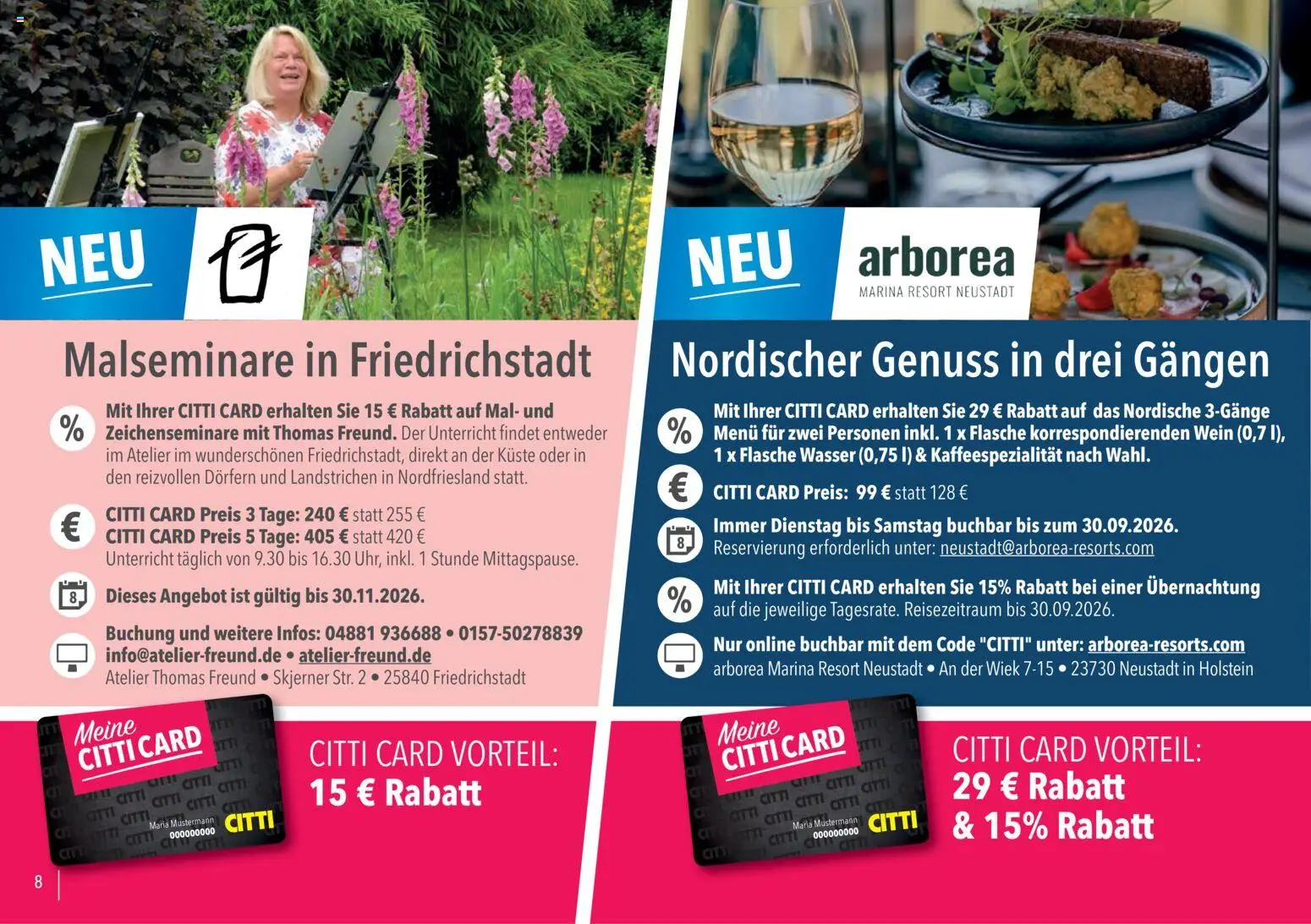 CITTI Markt Vorteilsheft – gültig ab 20.07.2026 | Seite: 8 | Produkte: Wasser, Wein