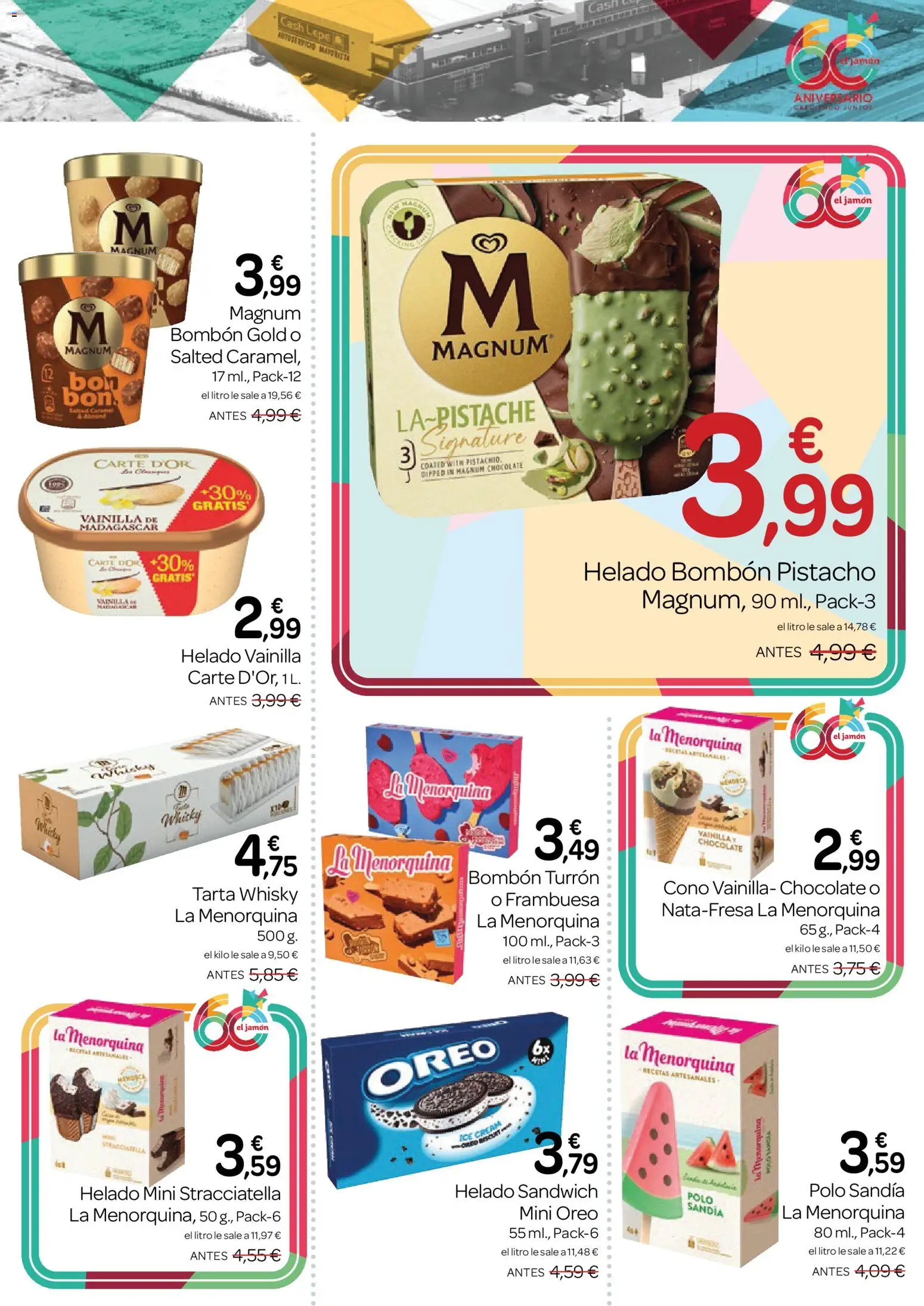 Supermercados El Jamón folleto │ válido desde el 27/08/2026 | Página: 11 | Productos: Helado bombón, Chocolate, Whisky, Vainilla