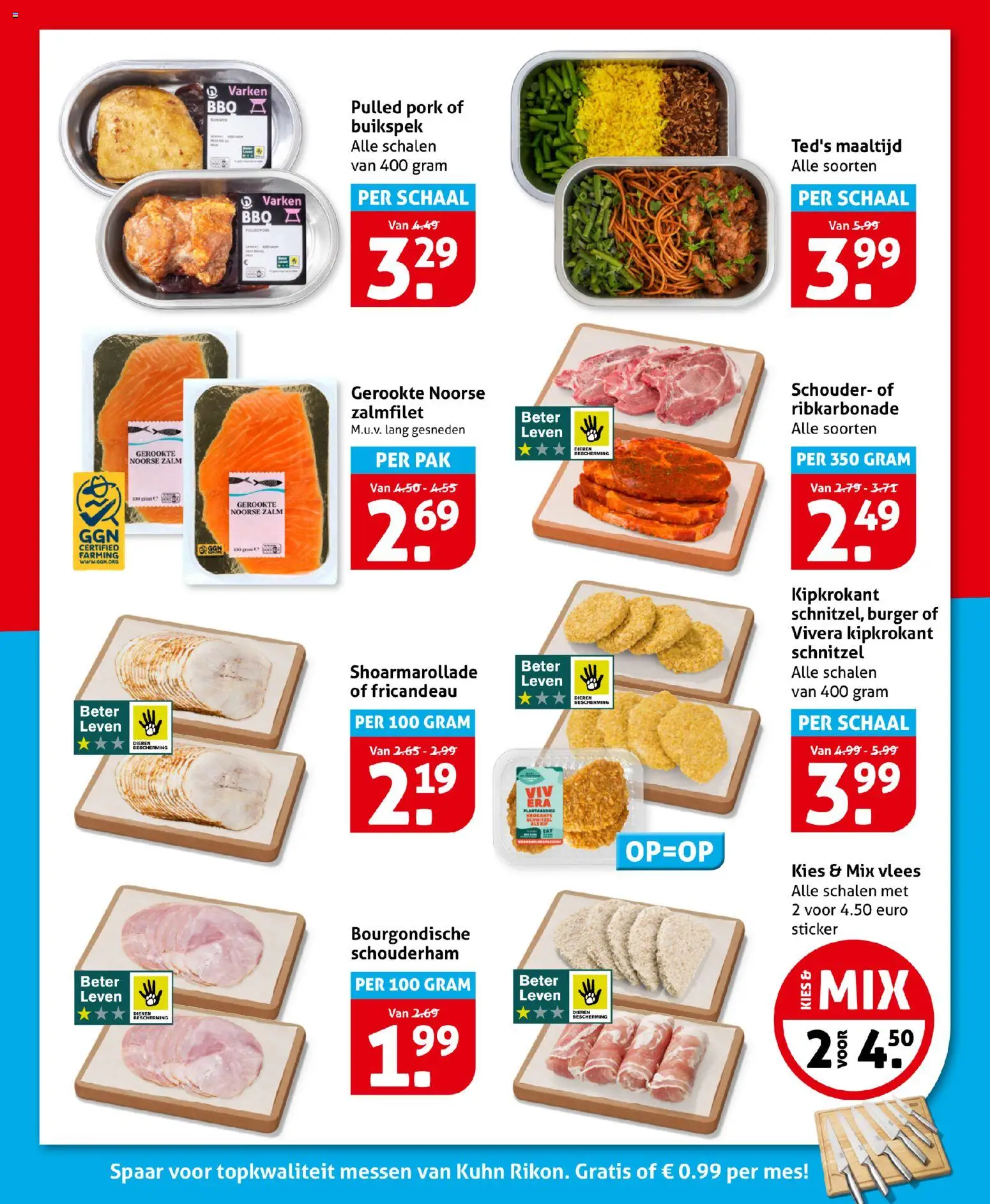 {H1} | Pagina: 10 | Producten: Vlees, Schnitzel, Messen, Zalmfilet