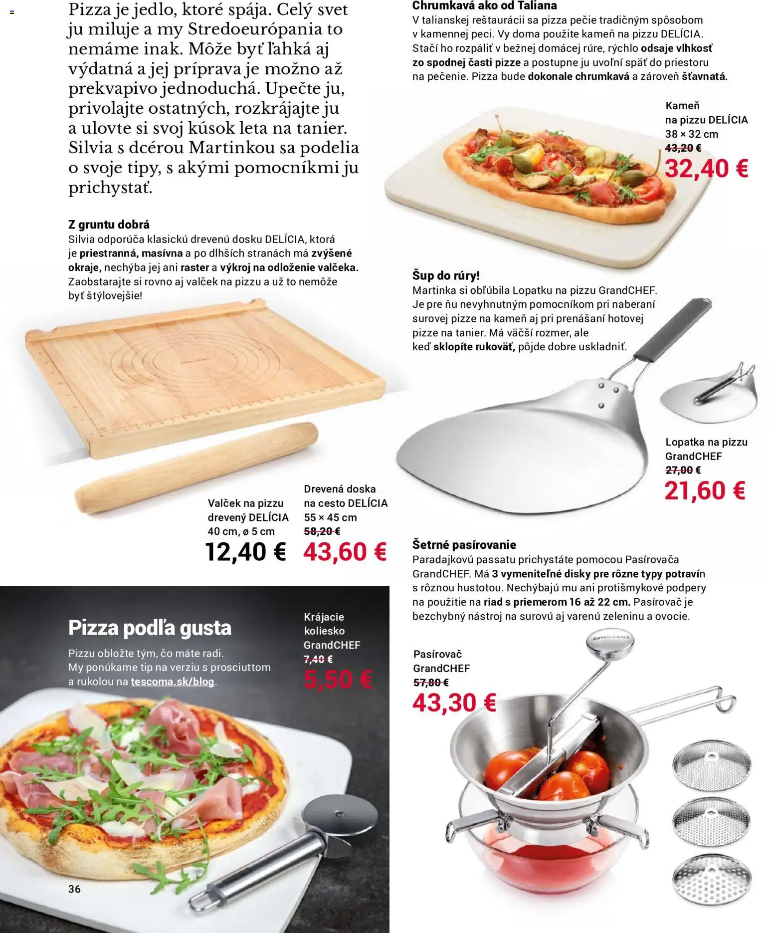 Nové TESCOMA akcie – leták je platný od 01.06.2026 | Strana: 36 | Produkty: Pizza