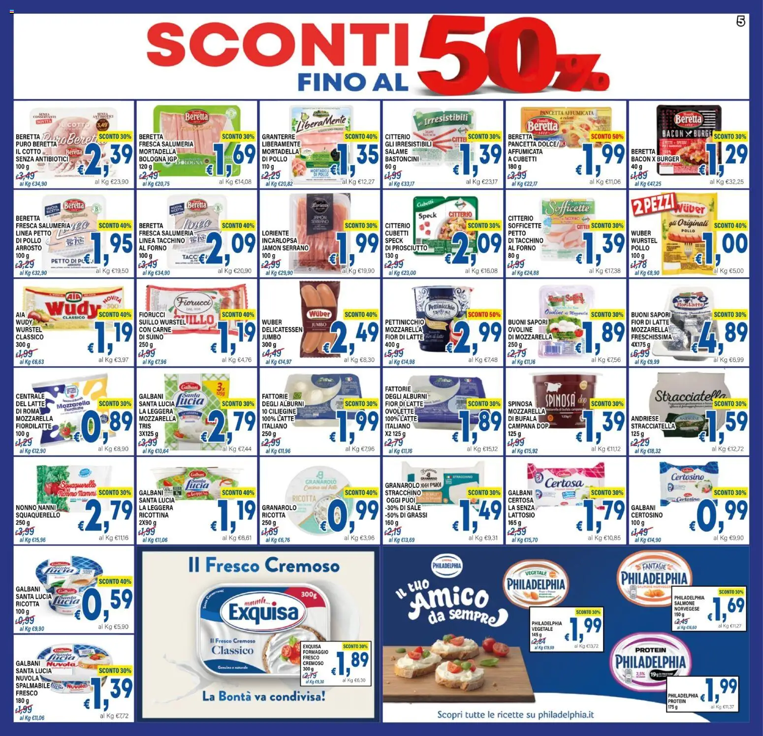 Volantino DEM del 29.05.2026 | Pagina: 5 | Prodotti: Salmone, Tacchino, Prosciutto, Wurstel