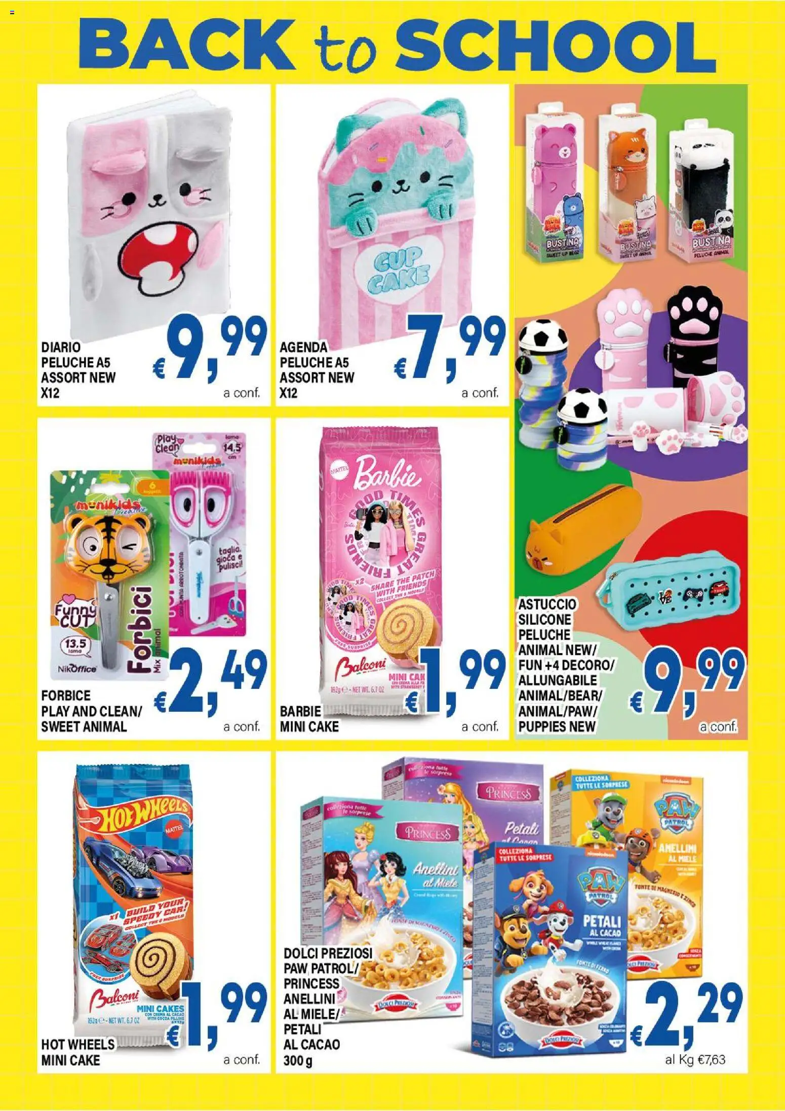 Volantino DEM del 31/07/2026 | Pagina: 11 | Prodotti: Peluche, Tè, Forbice, Astuccio