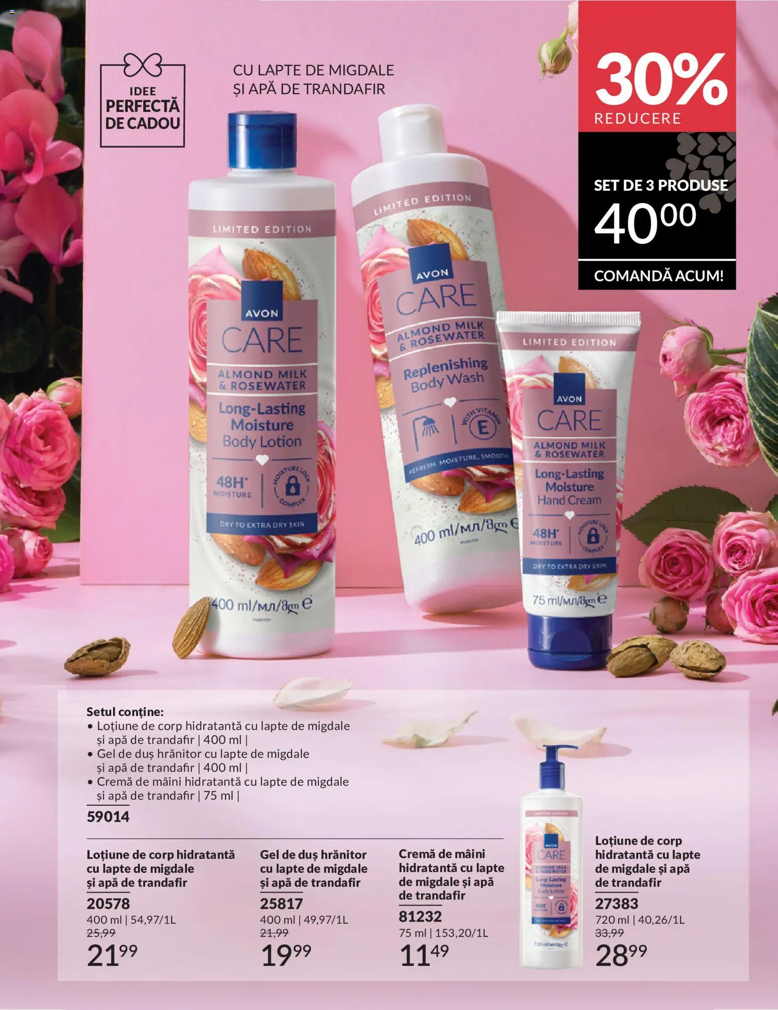 Noul catalog Avon – valabil de la 11.05.2026 | Pagină: 45 | Produse: Trandafir, Migdale, Cremă, Cremă de mâini