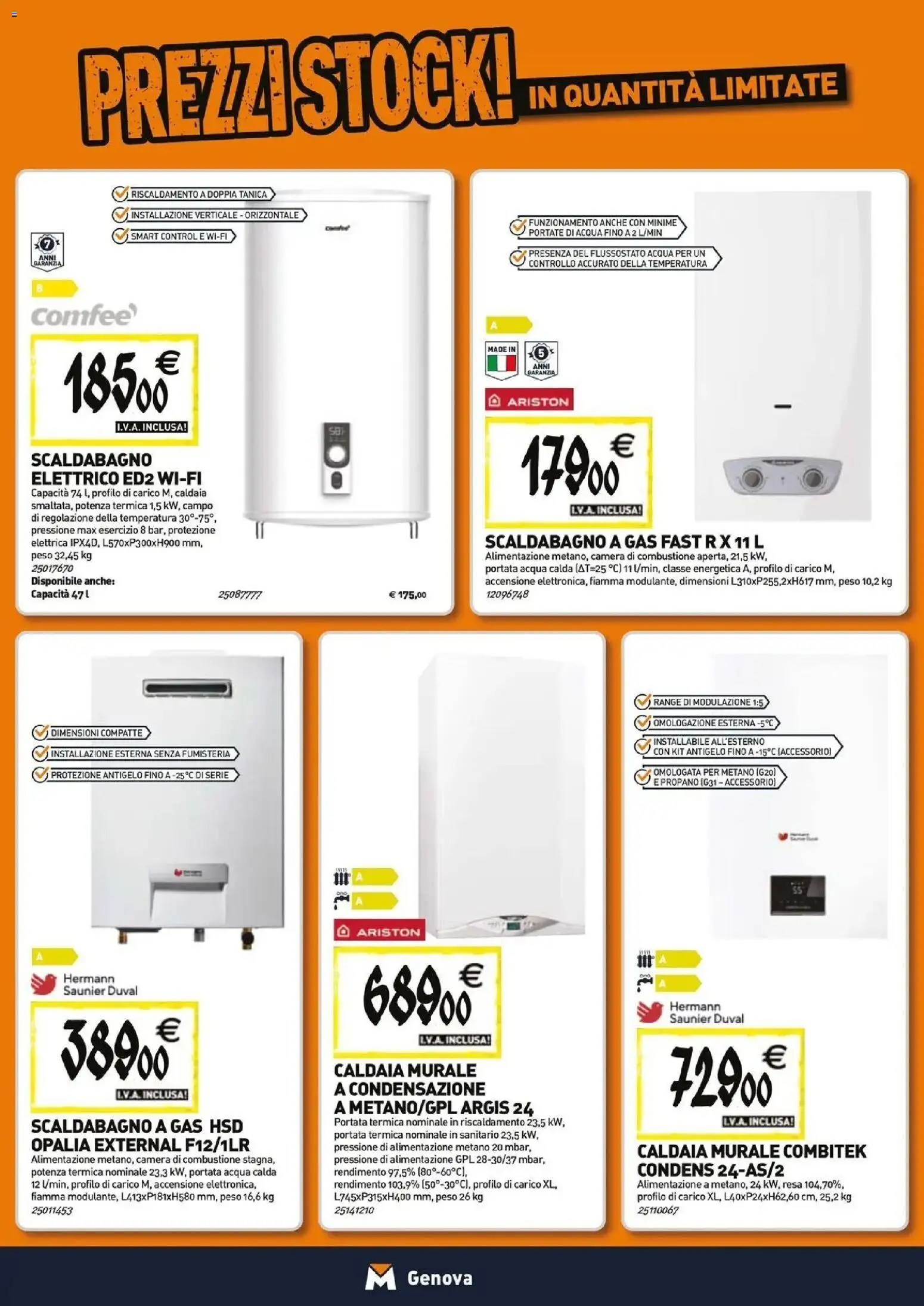 Nuovo Tecnomat catalogo dal 29/10/2026 > offerte anteprima 🛍️ | Pagina: 7 | Prodotti: Scaldabagno, Caldaia, Acqua, Tanica