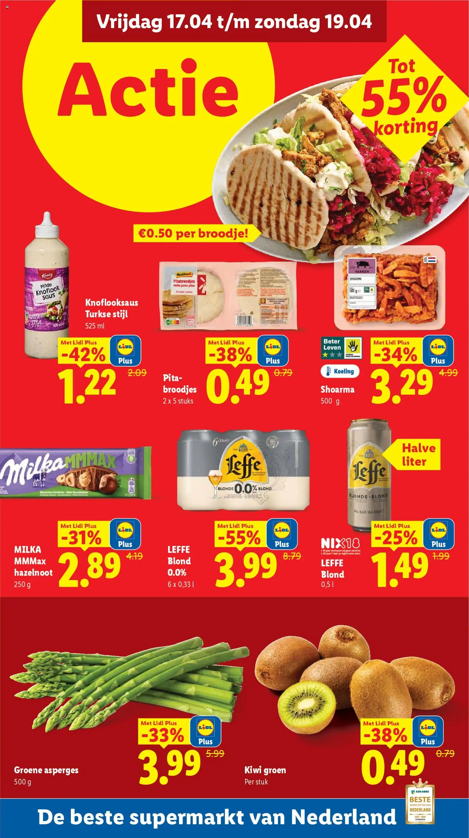 {H1} | Pagina: 45 | Producten: Asperges, Kiwi, Broodje, Saus